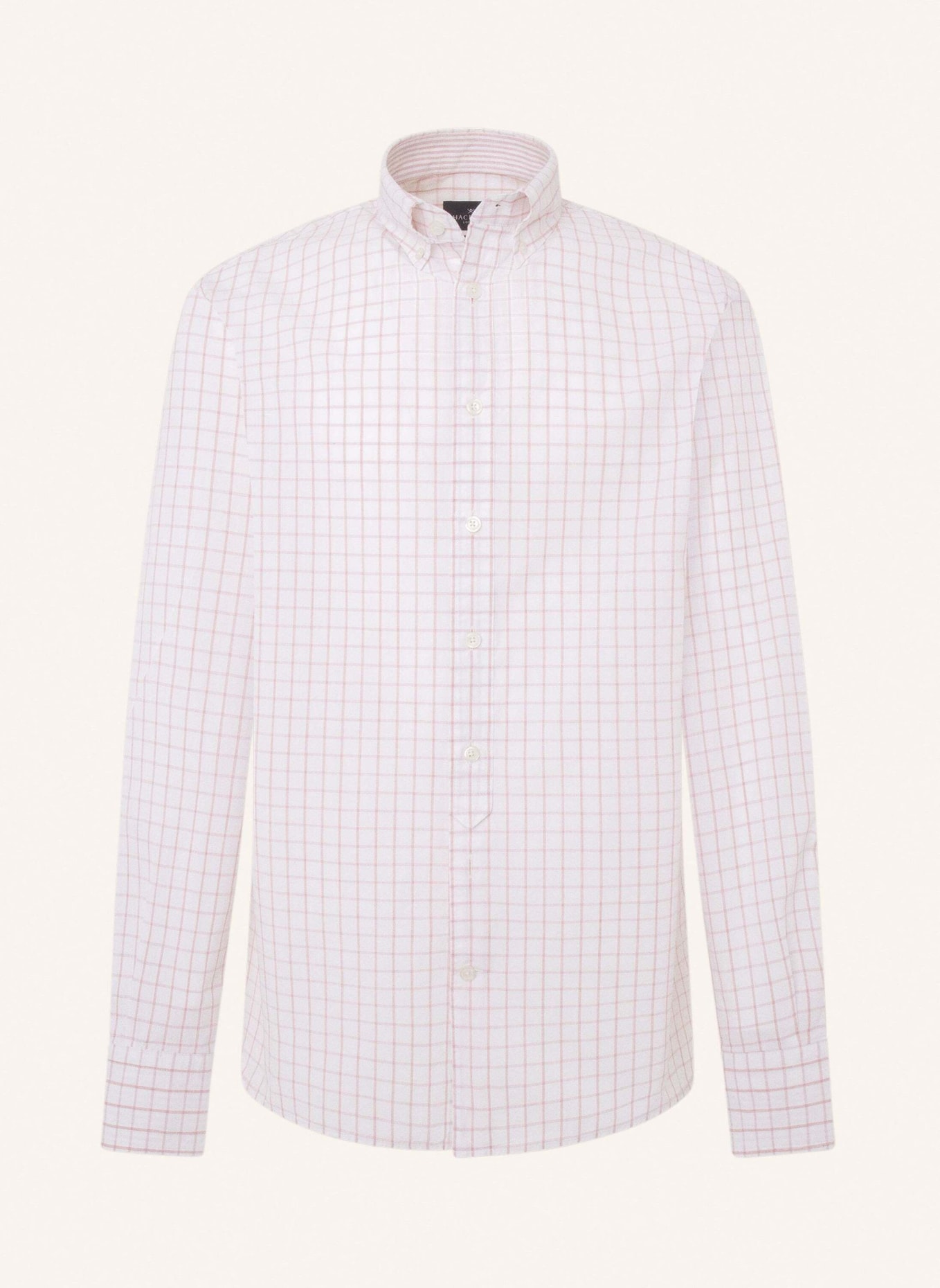 HACKETT LONDON Freizeithemd MELANGE WINDOWPANE, Farbe: WEISS/ PINK (Bild 1)