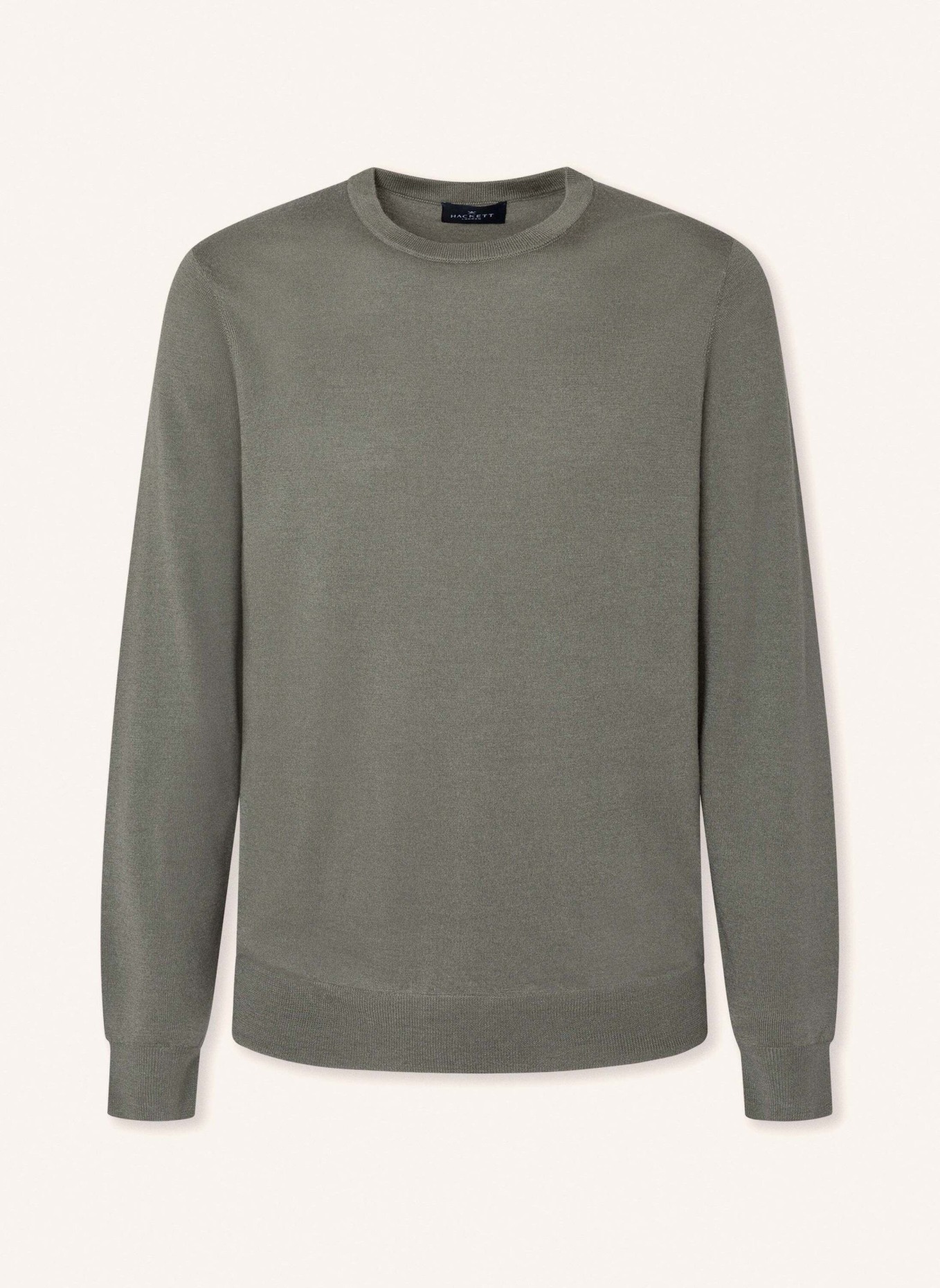 HACKETT LONDON Pullover GMD MERINO SILK CREW, Farbe: GRÜN (Bild 1)