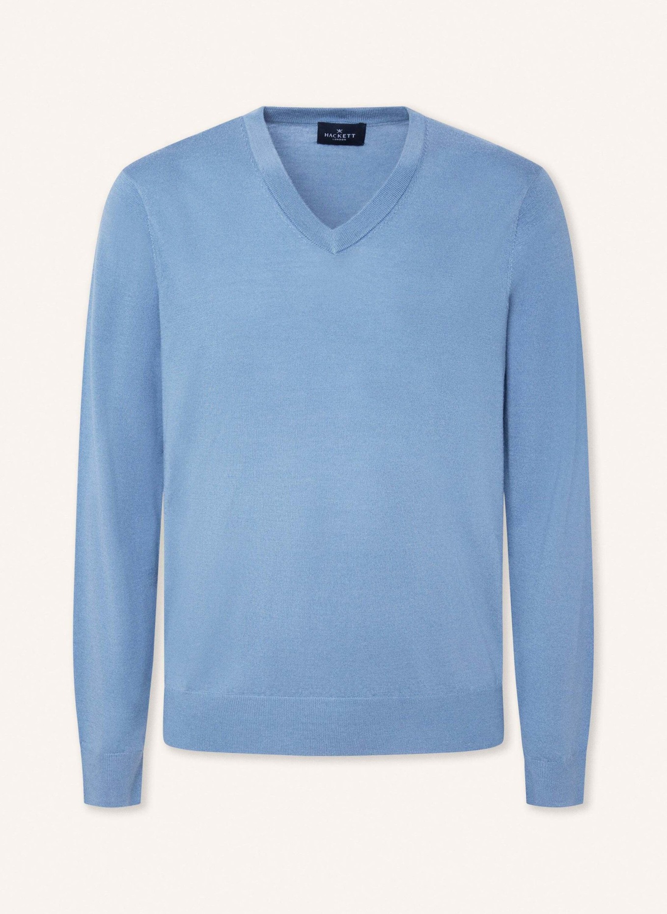 HACKETT LONDON Pullover GMD MERINO SILK V, Farbe: BLAU (Bild 1)