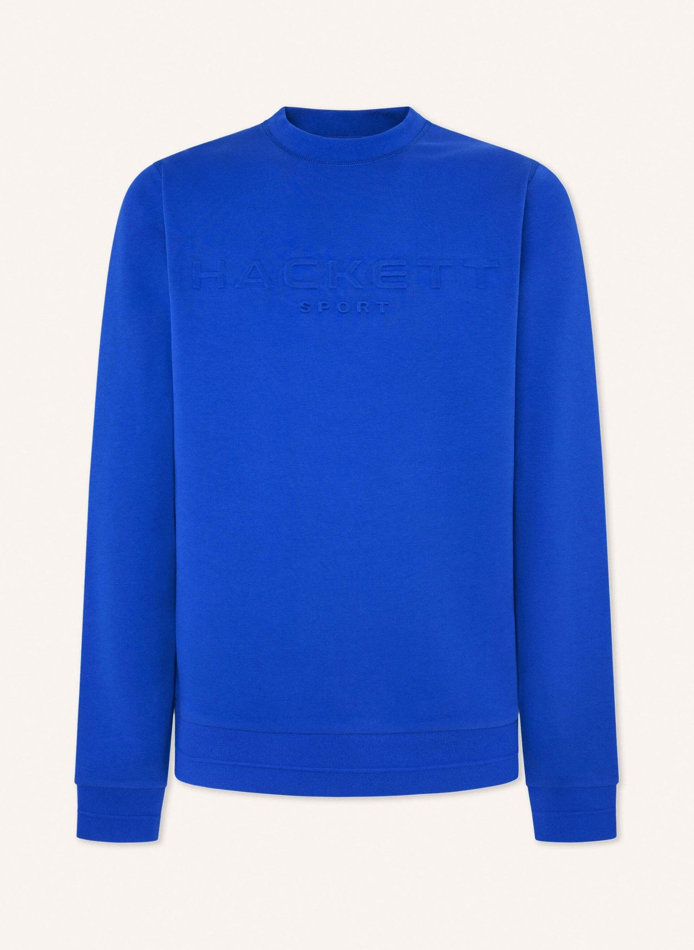 HACKETT LONDON Sweatshirt HS EMBOSSED CREW, Farbe: BLAU (Bild 1)