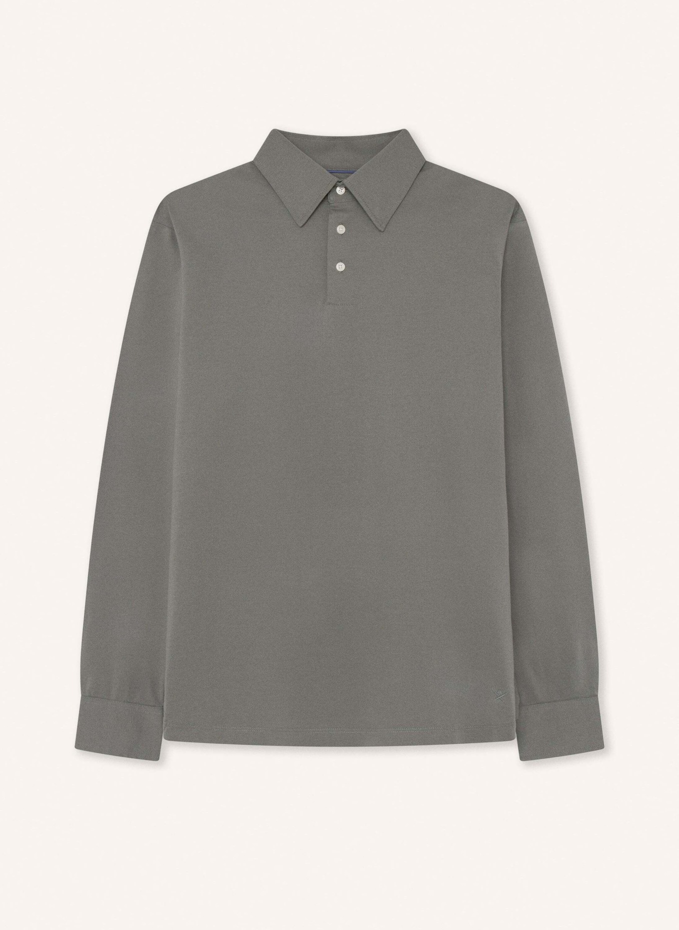 HACKETT LONDON Poloshirt MERCERISED POLO LS, Farbe: GRÜN (Bild 1)