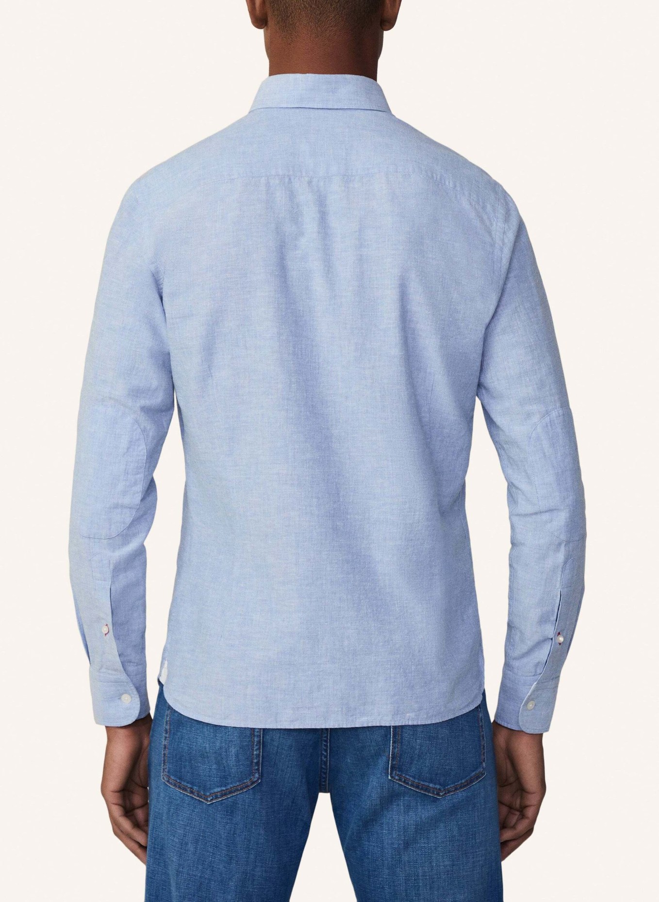 HACKETT LONDON Freizeithemd TEXTURED LINEN TRIM, Farbe: HELLBLAU (Bild 2)