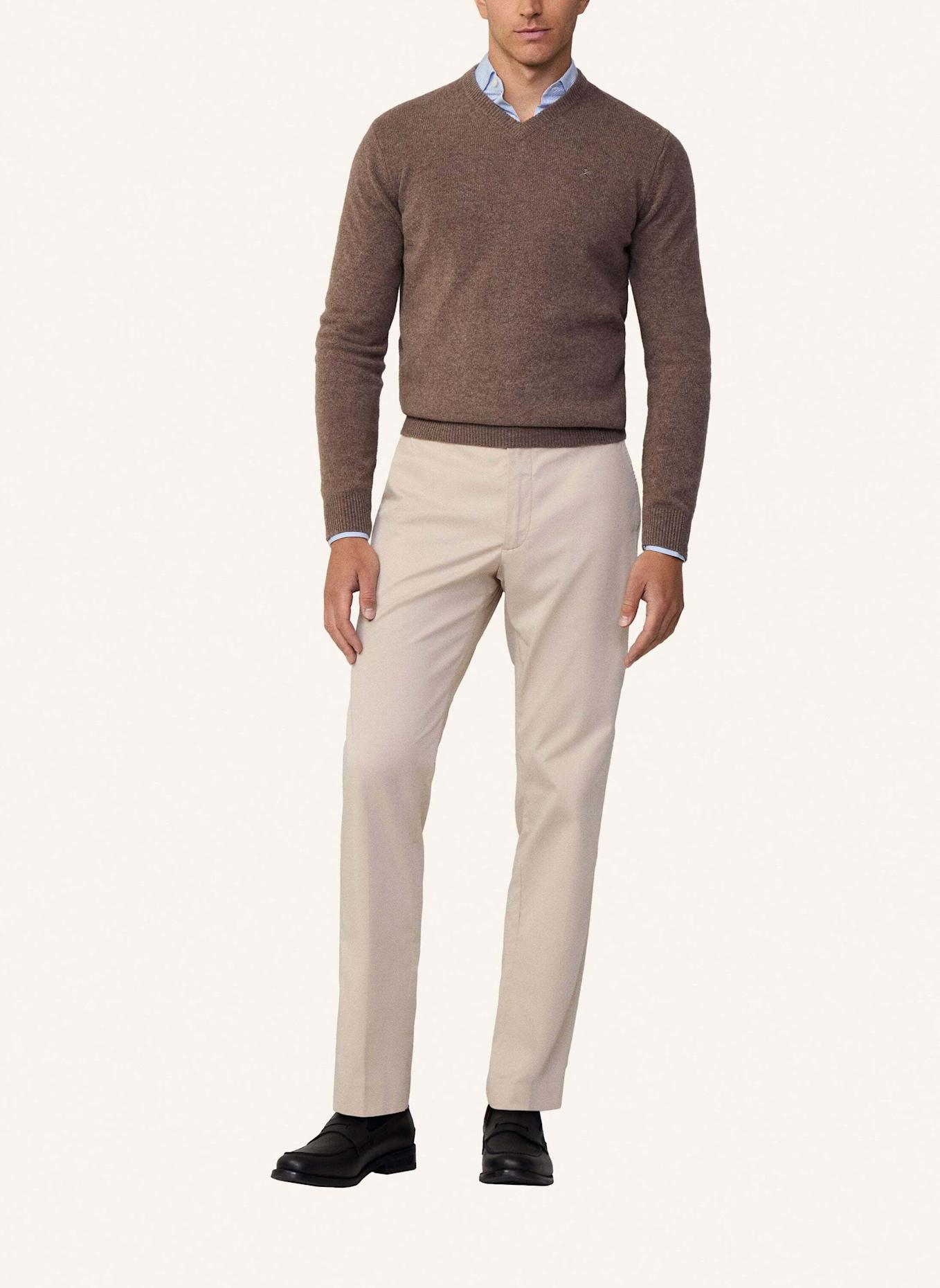 HACKETT LONDON Sweatshirt LAMBSWOOL V NECK, Farbe: BEIGE (Bild 5)