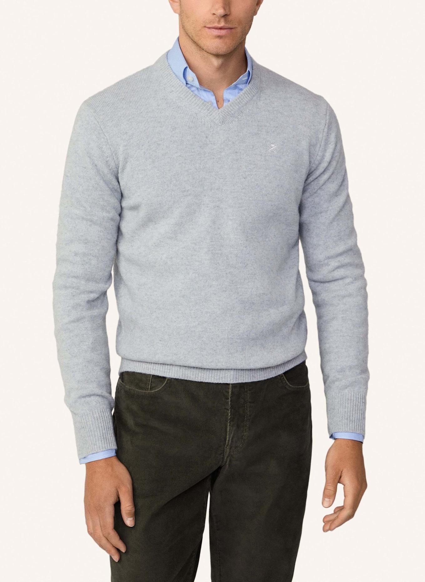 HACKETT LONDON Sweatshirt LAMBSWOOL V NECK (Bild 2)