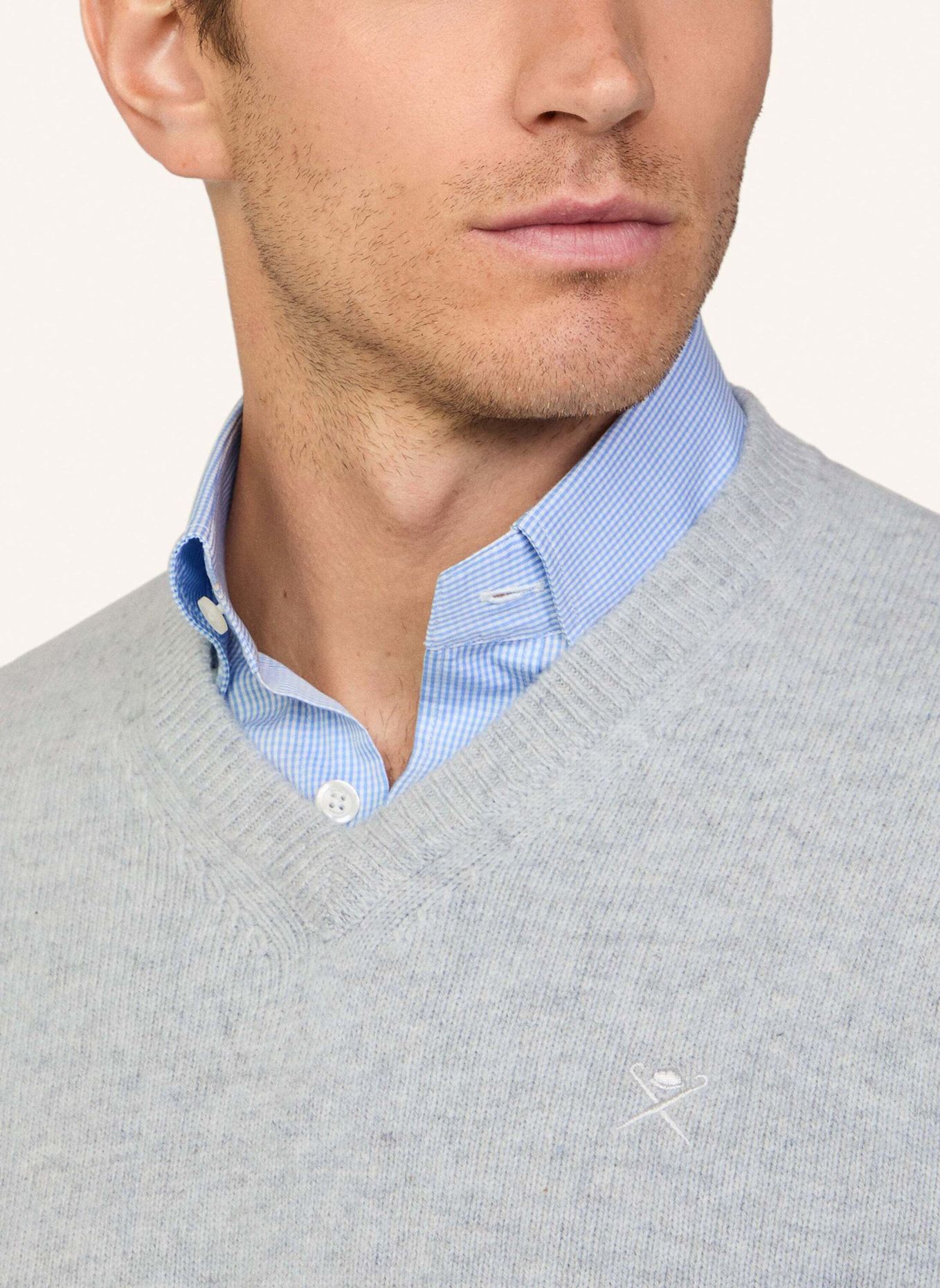 HACKETT LONDON Sweatshirt LAMBSWOOL V NECK (Bild 4)