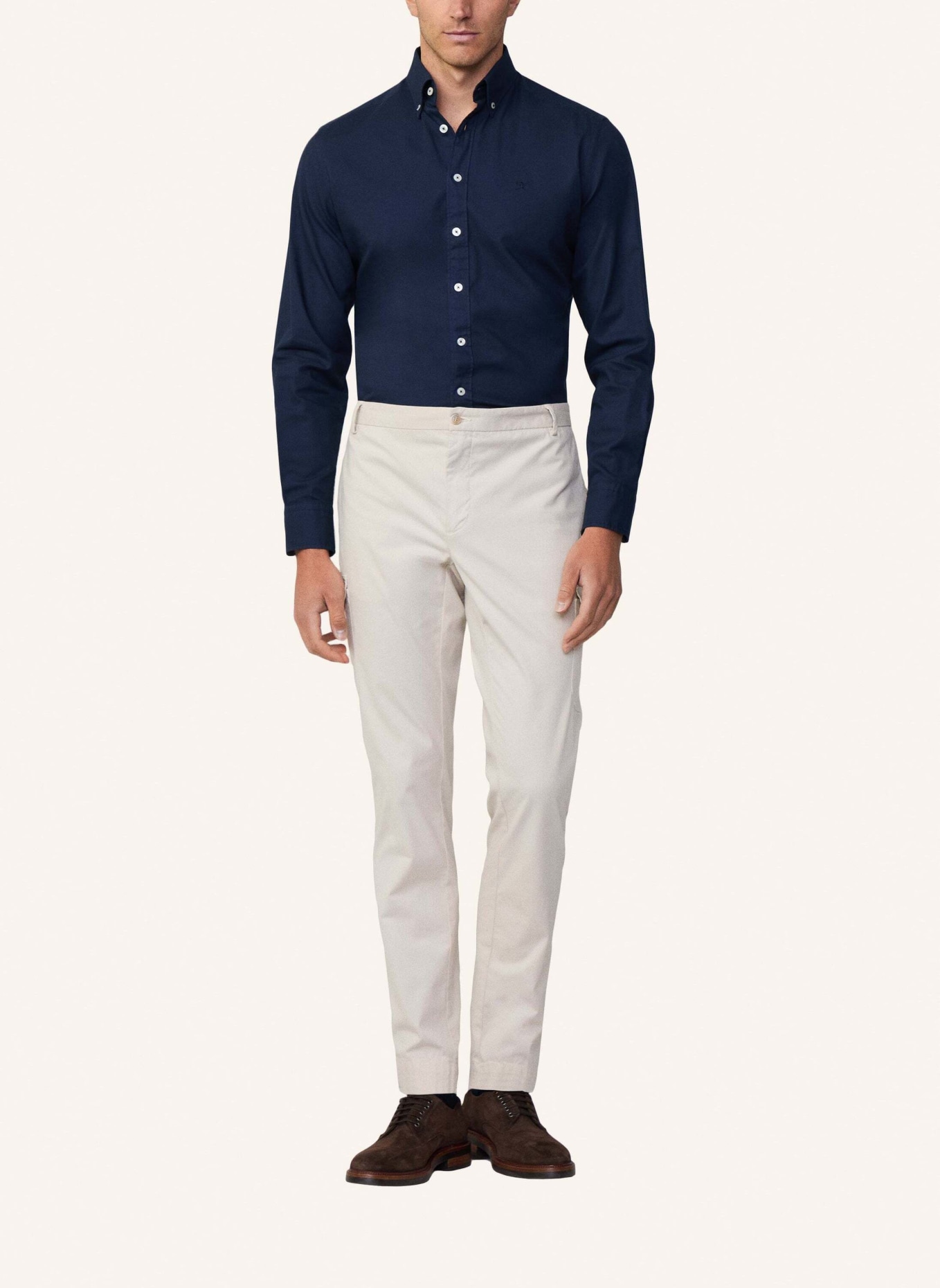 HACKETT LONDON Freizeithemd ESS GMT DYED OXFORD, Farbe: DUNKELBLAU (Bild 6)