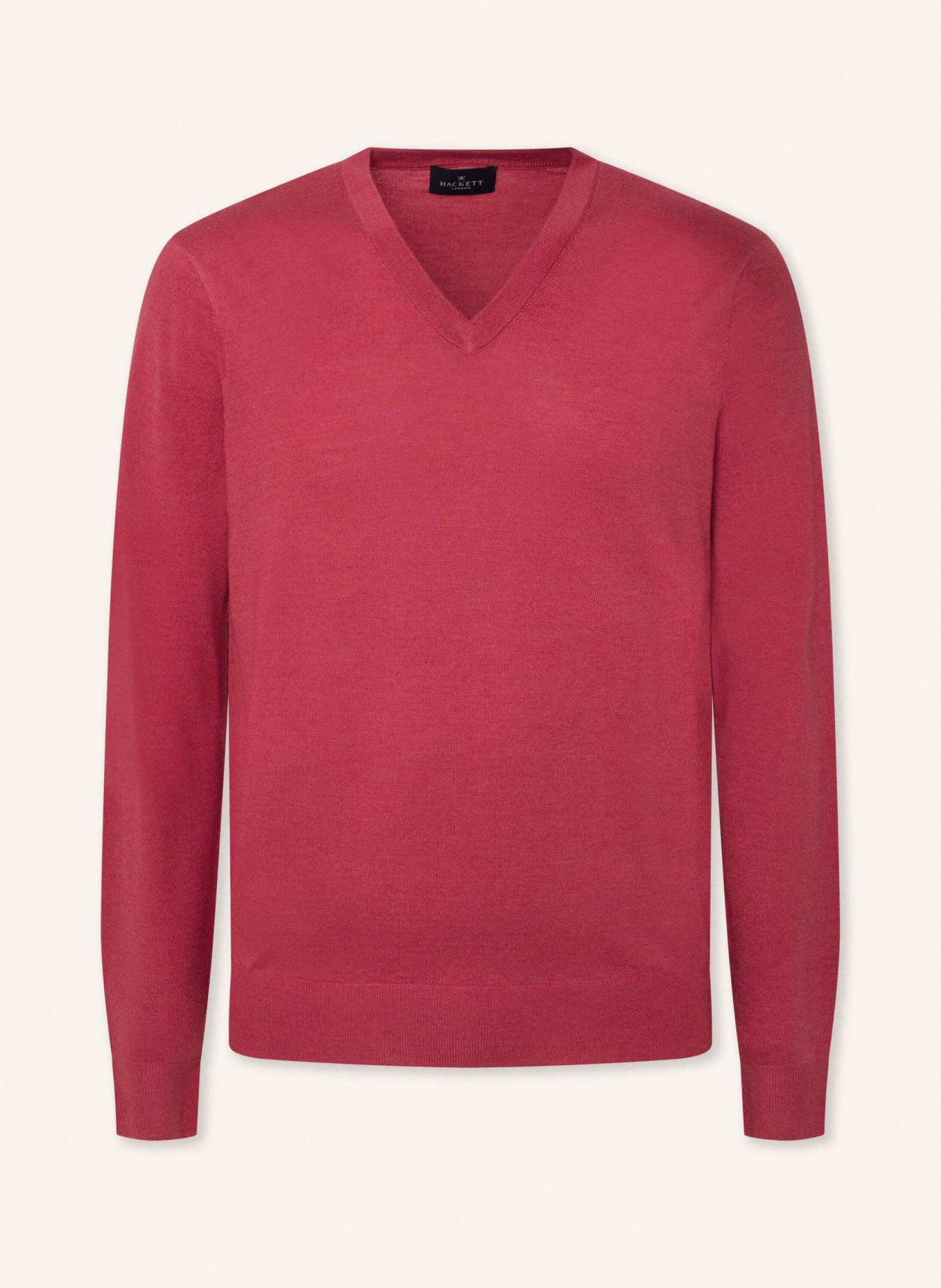 HACKETT LONDON Pullover GMD MERINO SILK V, Farbe: ROT (Bild 1)