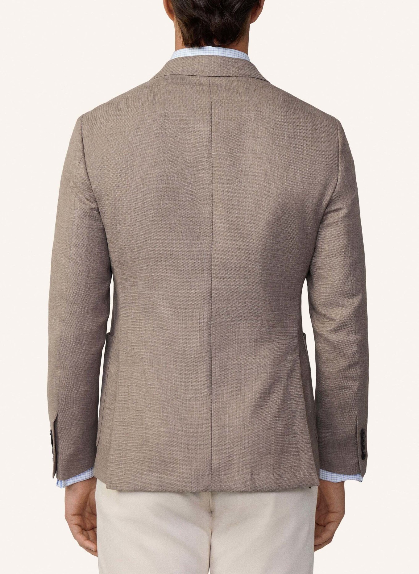 HACKETT LONDON Sakko SEMI PLAIN TEXTURE, Farbe: TAUPE/ HELLBRAUN (Bild 3)