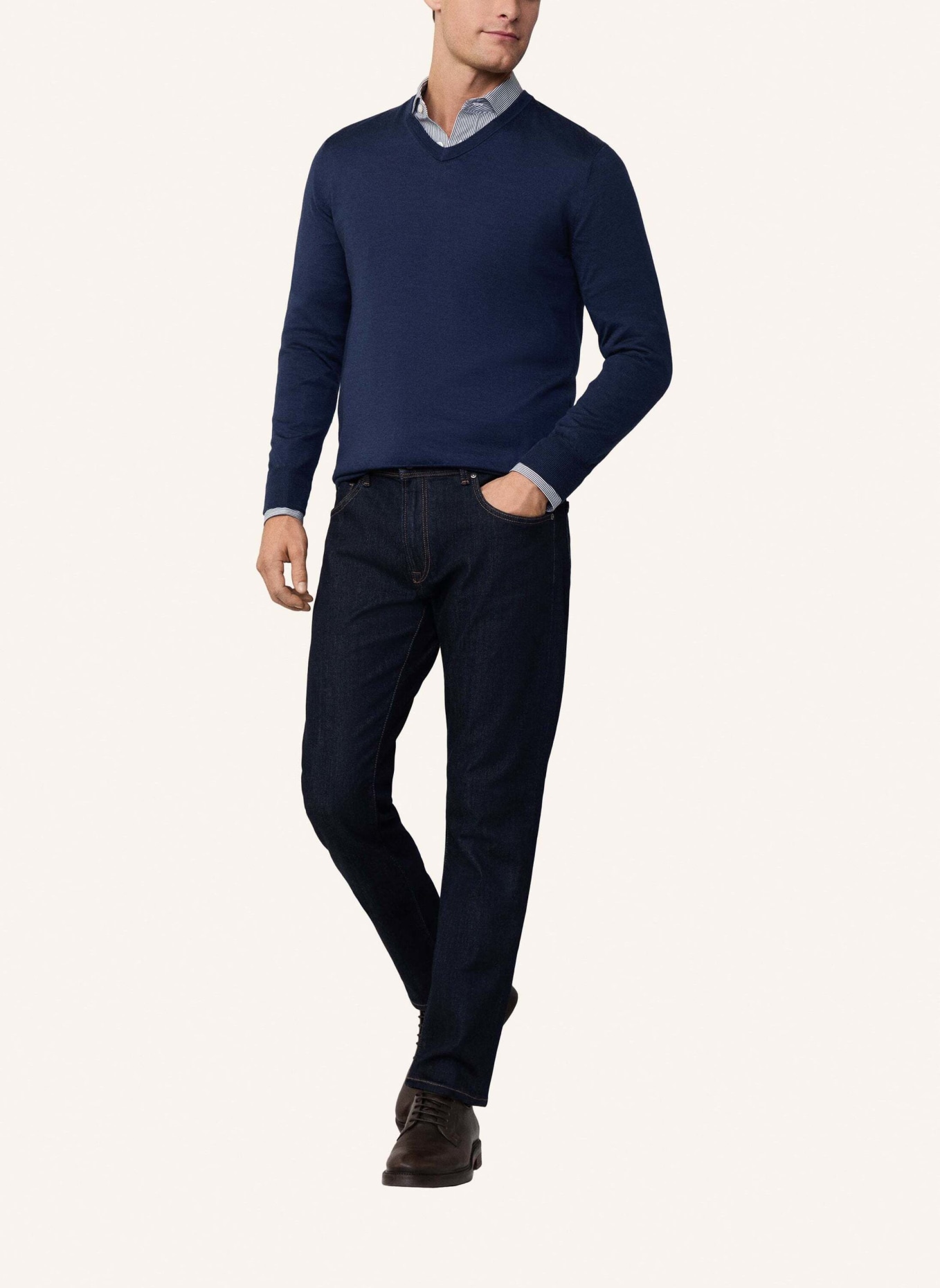 HACKETT LONDON Slim RINSE WASH DENIM, Farbe: DUNKELBLAU (Bild 6)