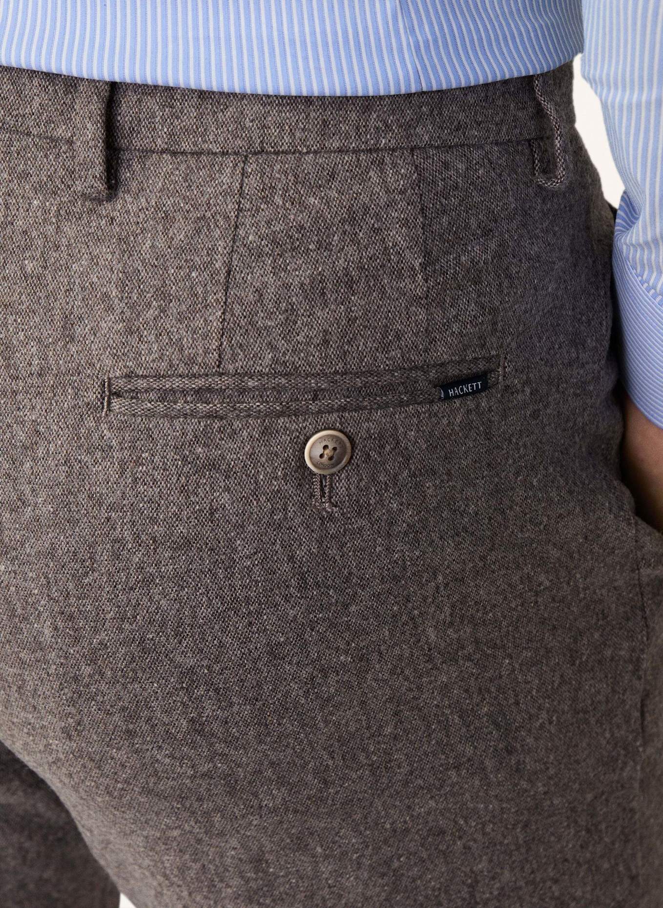 HACKETT LONDON Chino WOOL CASH SLOANE, Farbe: BRAUN (Bild 5)