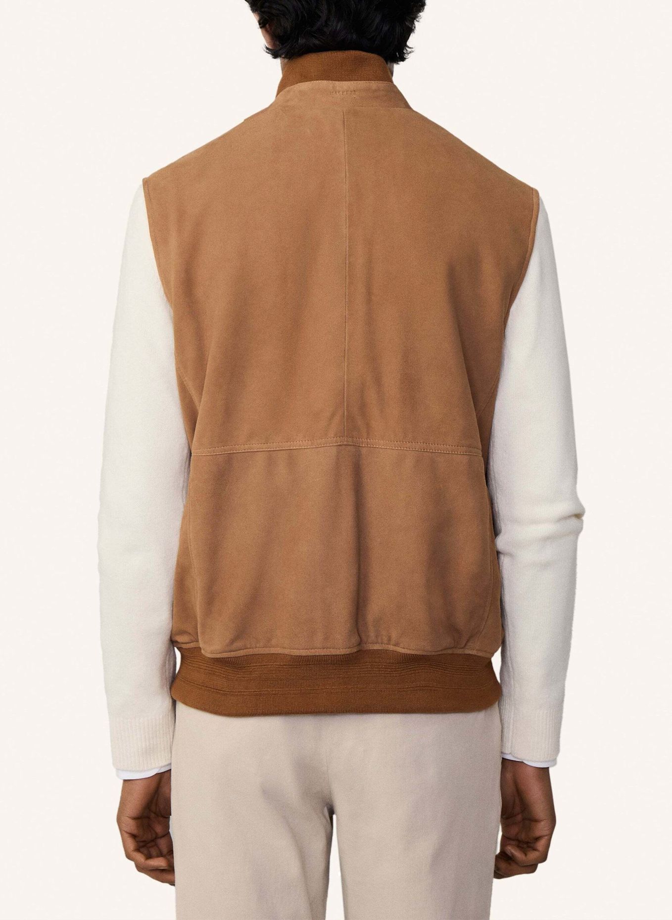 HACKETT LONDON Gilet SUEDE PKT GILET, Farbe: CAMEL (Bild 3)