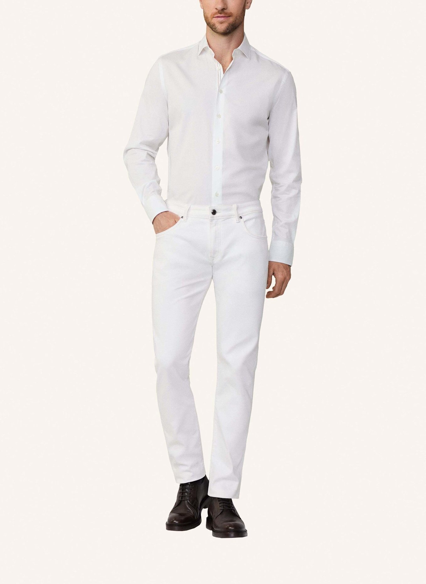 HACKETT LONDON Freizeithemd TWIN ENG STRIPE, Farbe: WEISS (Bild 6)