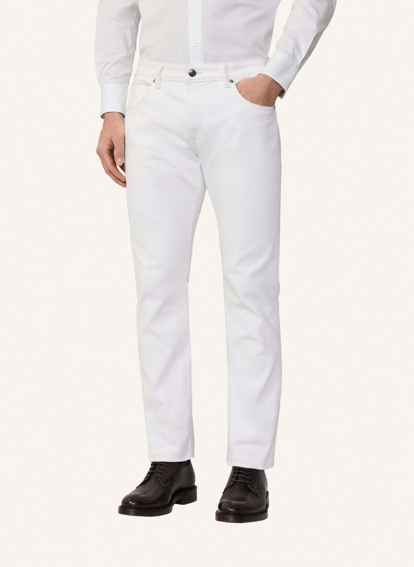 HACKETT LONDON Slim ECRU DENIM, Farbe: ECRU/ WEISS (Bild 2)