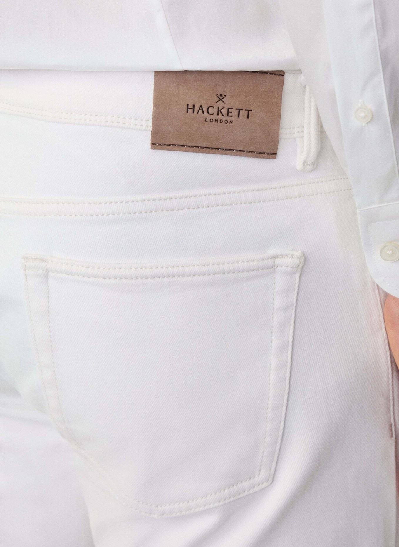 HACKETT LONDON Slim ECRU DENIM, Farbe: ECRU/ WEISS (Bild 5)