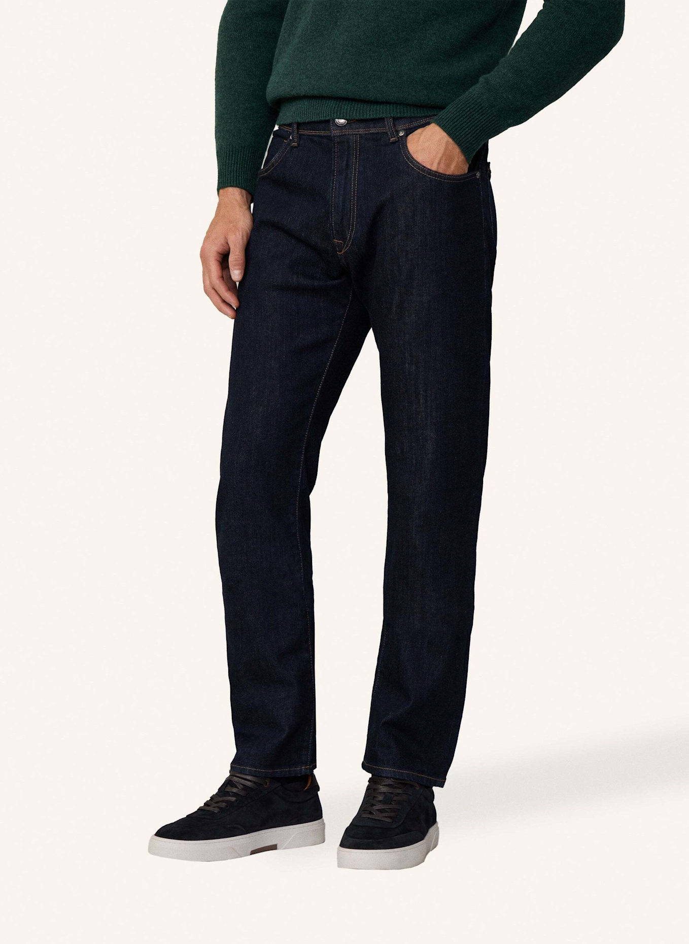 HACKETT LONDON Straight RINSE WASH DENIM CL, Farbe: DUNKELBLAU (Bild 6)