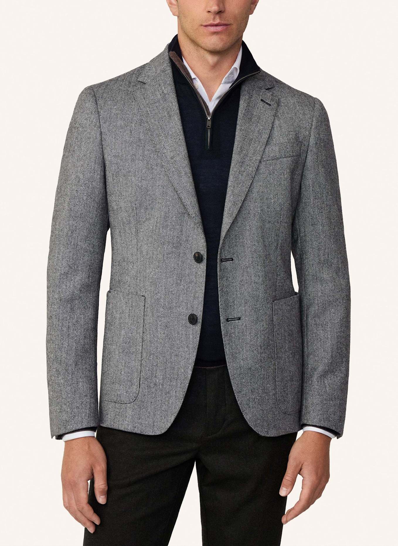 HACKETT LONDON Sakko MULTI TRIM HBONE EP, Farbe: GRAU (Bild 2)