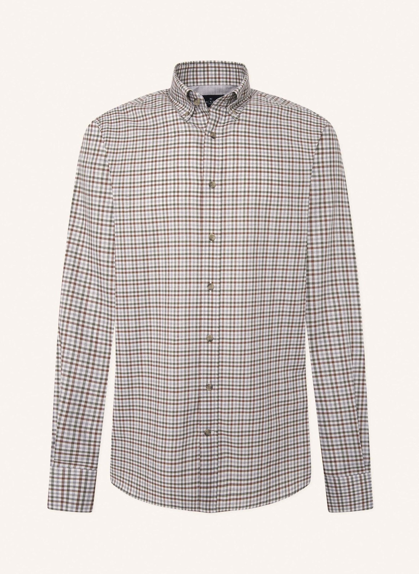 HACKETT LONDON Freizeithemd 3 COL BRUSHED GINGHAM, Farbe: BRAUN (Bild 1)