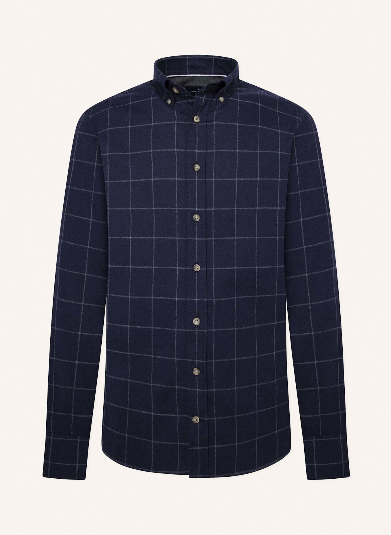 HACKETT LONDON Freizeithemd FLANNEL WINDOWPANE, Farbe: DUNKELBLAU (Bild 1)