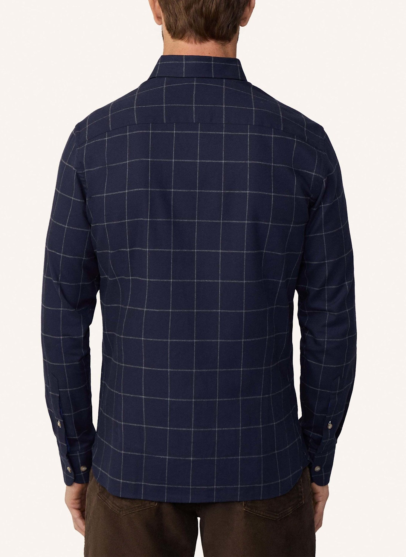 HACKETT LONDON Freizeithemd FLANNEL WINDOWPANE, Farbe: DUNKELBLAU (Bild 2)