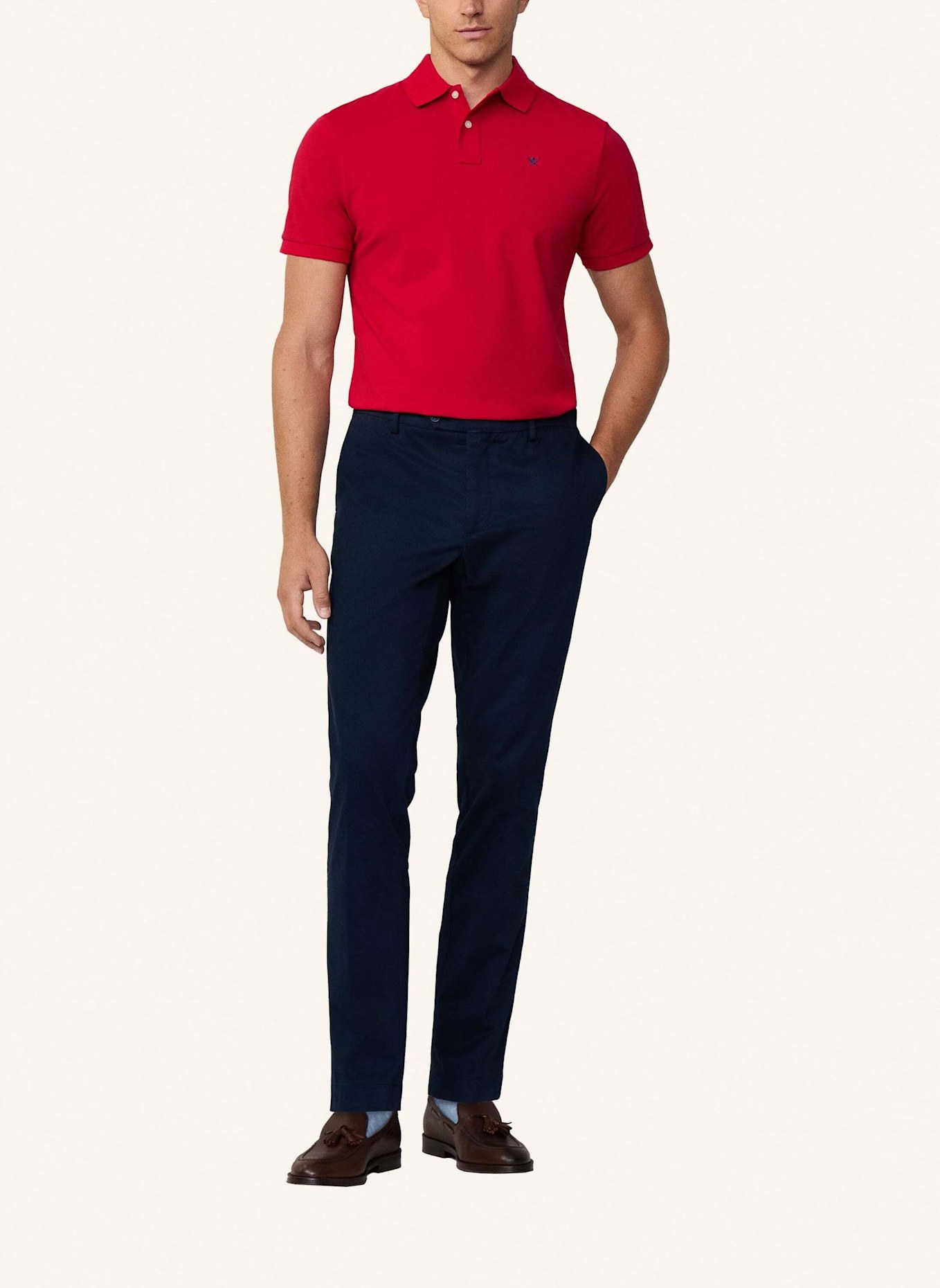 HACKETT LONDON Chino Slim Fit, Farbe: DUNKELBLAU (Bild 3)