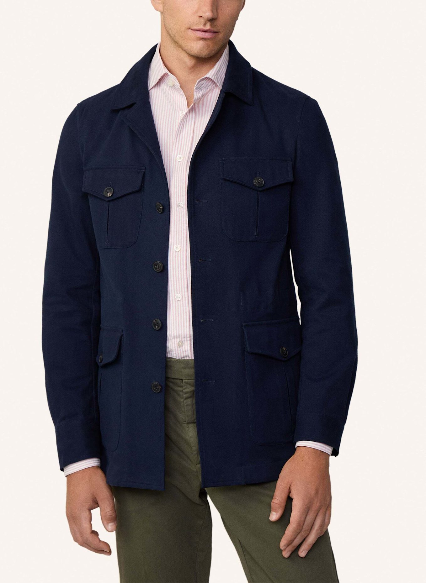 HACKETT LONDON Between Jacke 4 PKT COTTON STRETCH, Farbe: DUNKELBLAU (Bild 6)