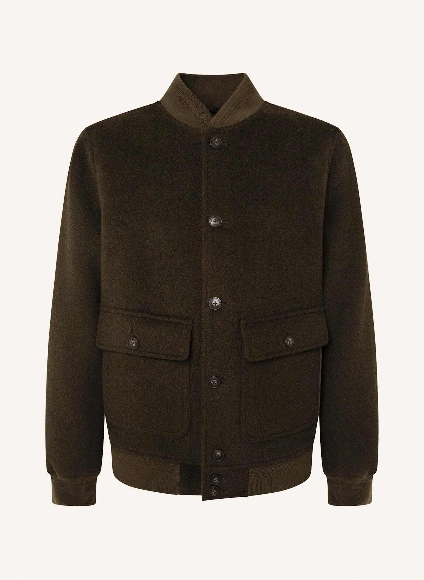 HACKETT LONDON Fieldjacket WOOL BOMBER, Farbe: DUNKELGRÜN (Bild 1)