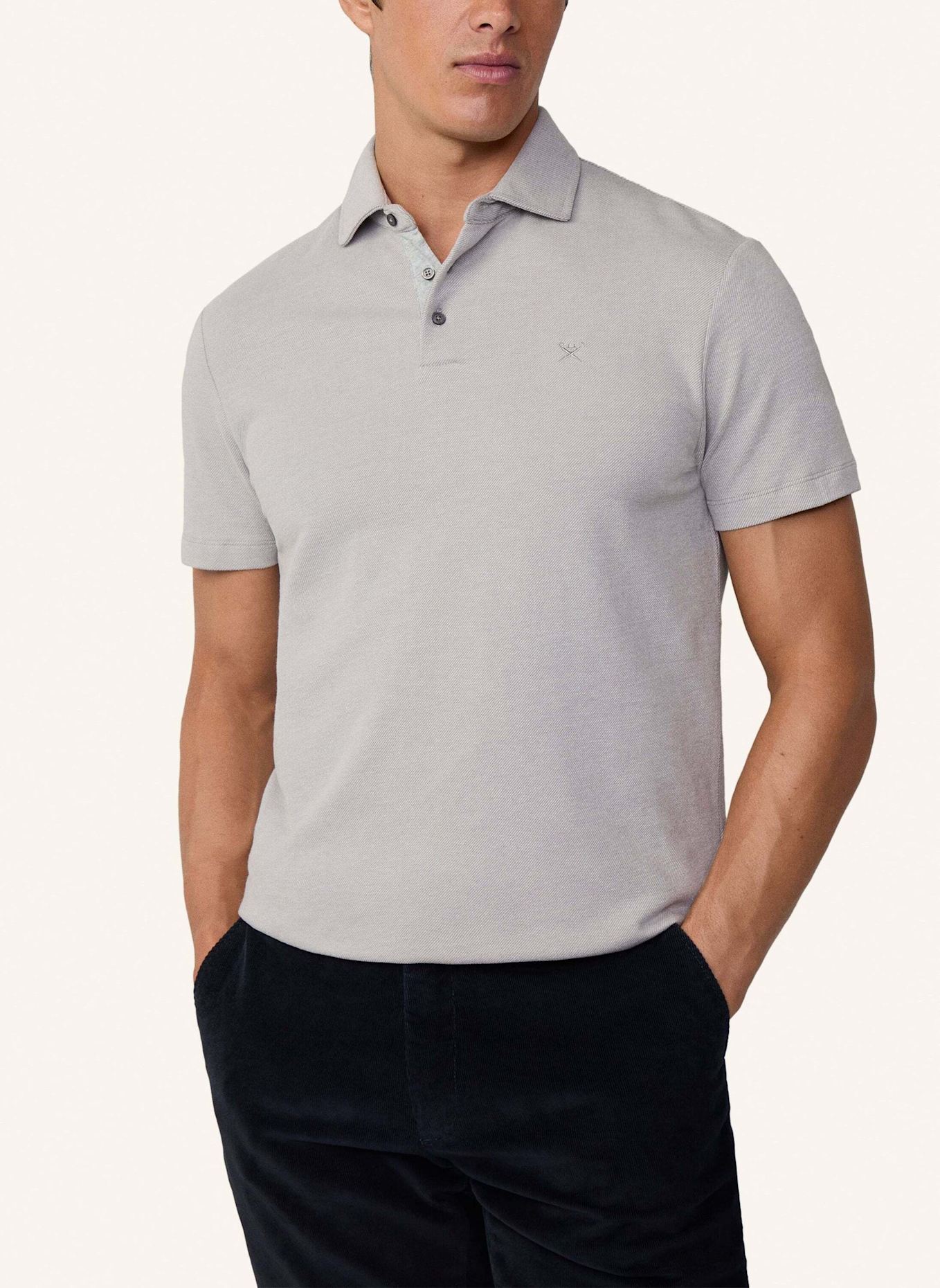 HACKETT LONDON Poloshirt TWILL JACQD SS (Bild 5)