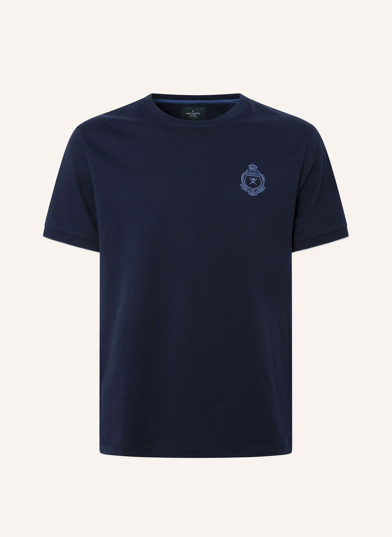 HACKETT LONDON T-Shirt HERITAGE LOGO TEE, Farbe: BLAU (Bild 1)