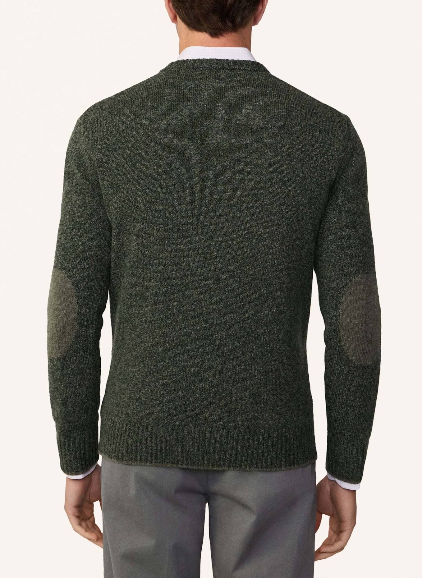 HACKETT LONDON slogan pullover MOULINE CREW NECK, Farbe: DUNKELGRÜN (Bild 2)