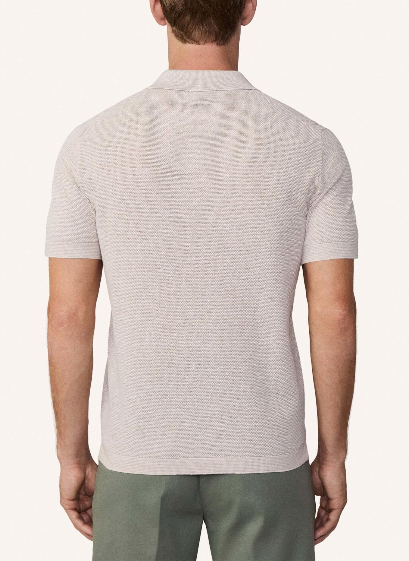 HACKETT LONDON Pullover TEXTURED SS POLO, Farbe: ECRU/ WEISS (Bild 2)