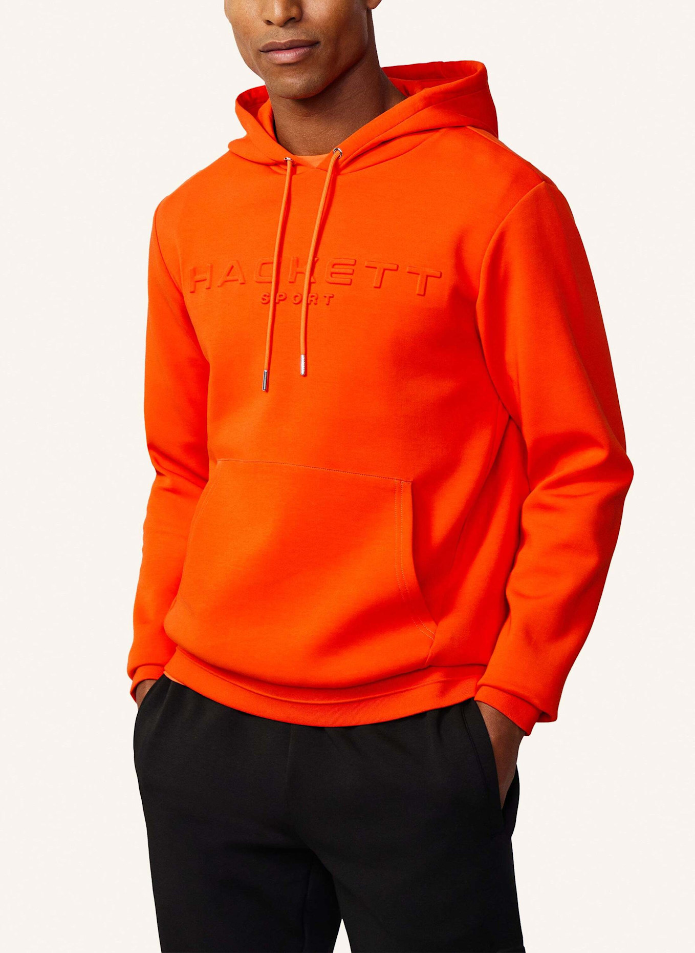 HACKETT LONDON Hoodiejacke HS EMBOSSED HDY, Farbe: ORANGE (Bild 5)