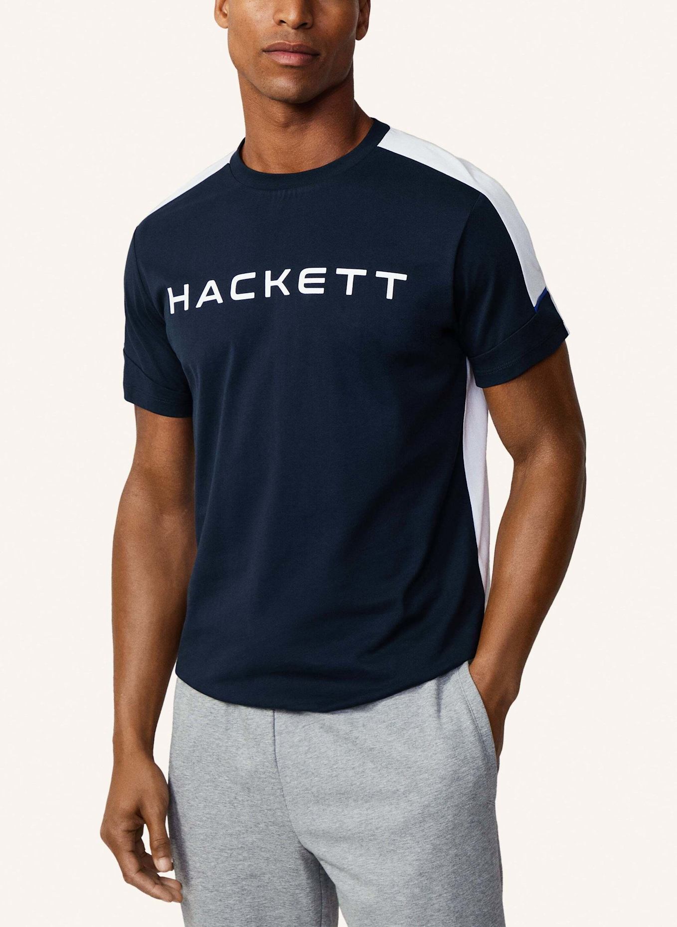 HACKETT LONDON T-Shirt HS HACKETT TOUR TEE, Farbe: DUNKELBLAU (Bild 5)