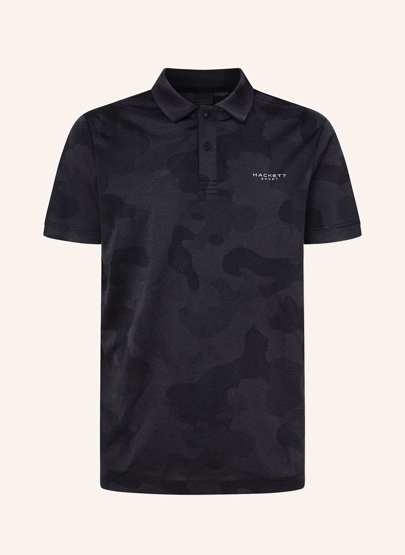 HACKETT LONDON Poloshirt HS CAMO PRINT POLO, Farbe: SCHWARZ (Bild 1)