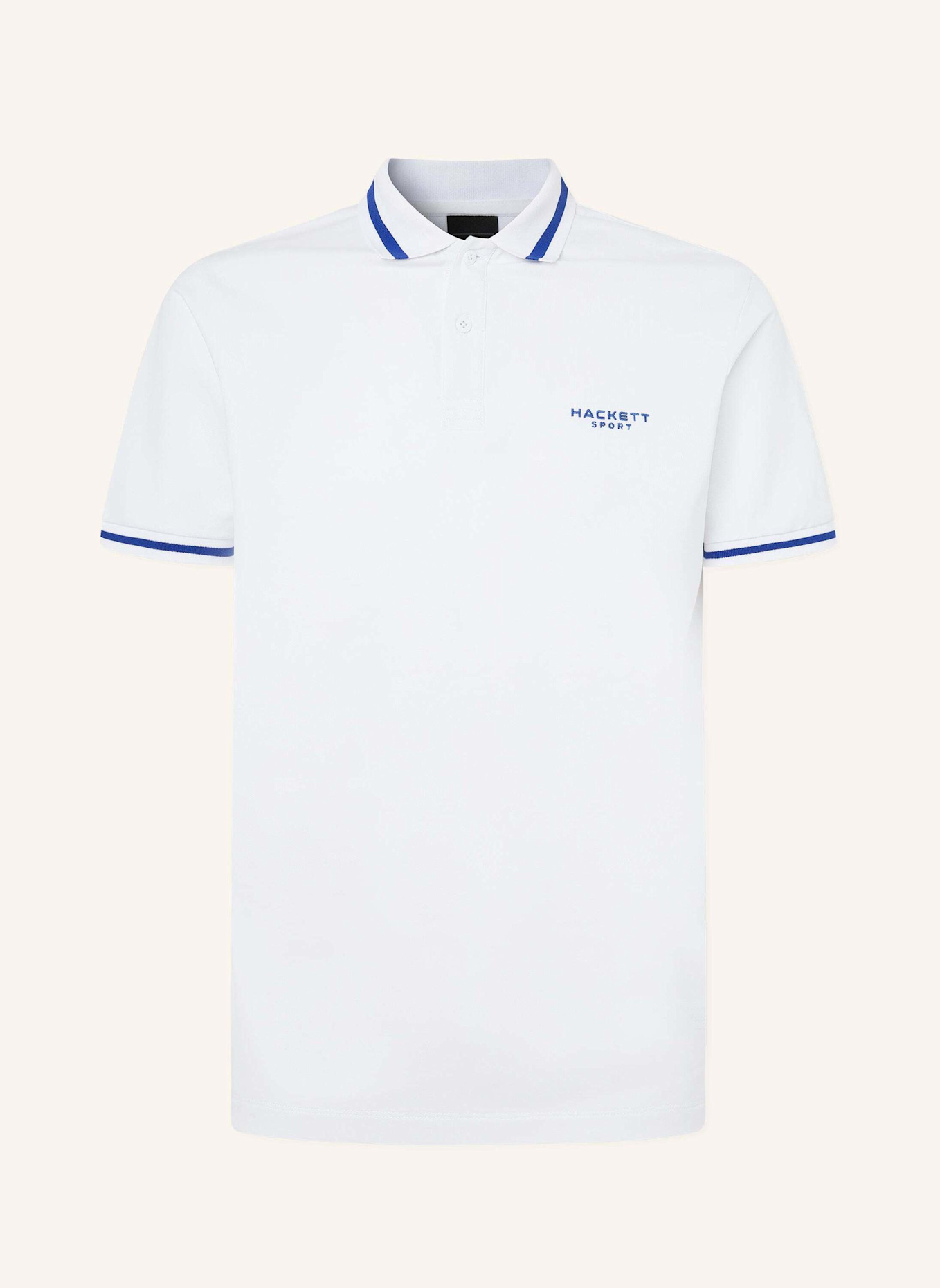 HACKETT LONDON Poloshirt HS TIPPED POLO, Farbe: WEISS (Bild 1)