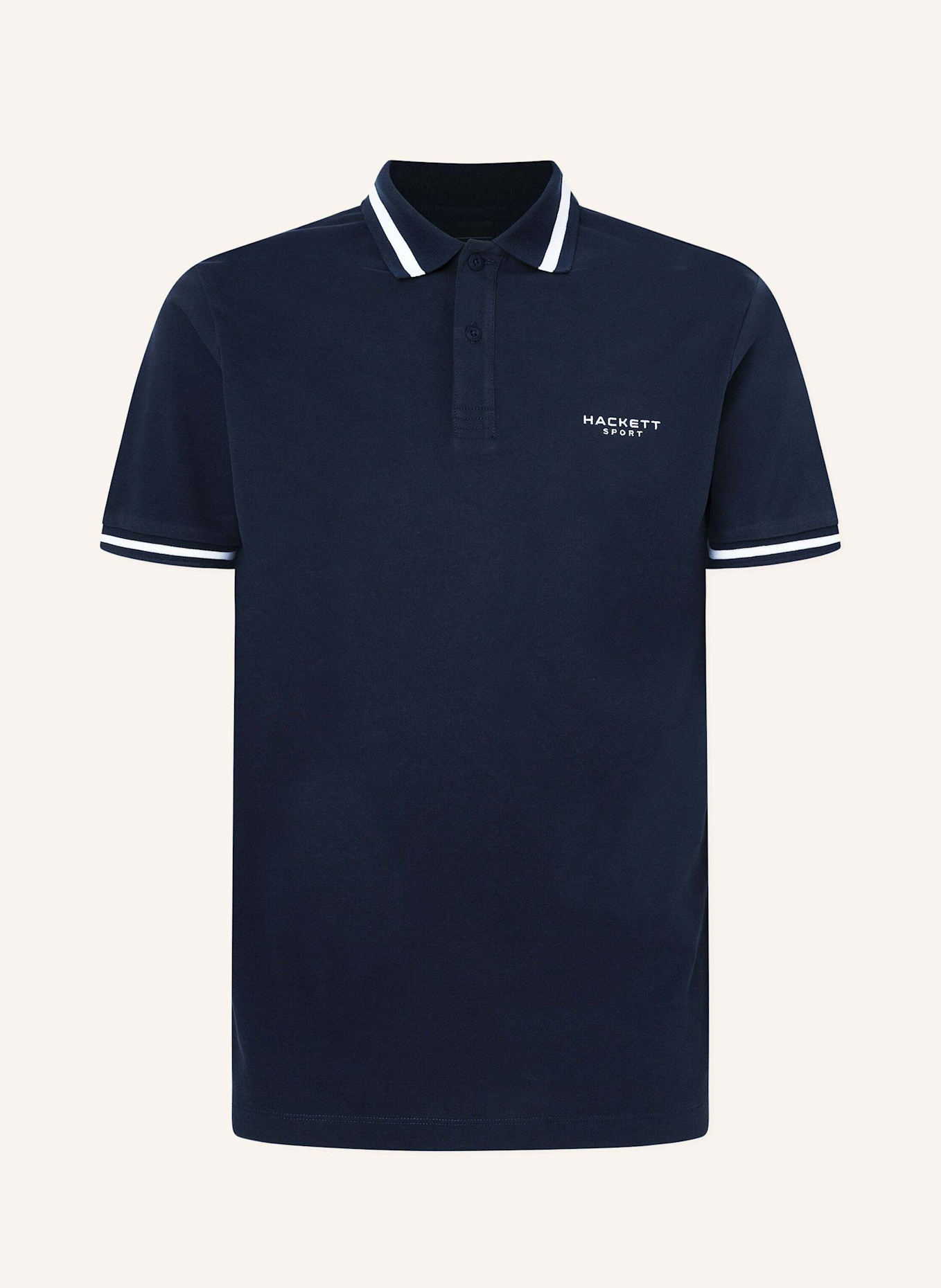 HACKETT LONDON Poloshirt HS TIPPED POLO, Farbe: DUNKELBLAU (Bild 1)