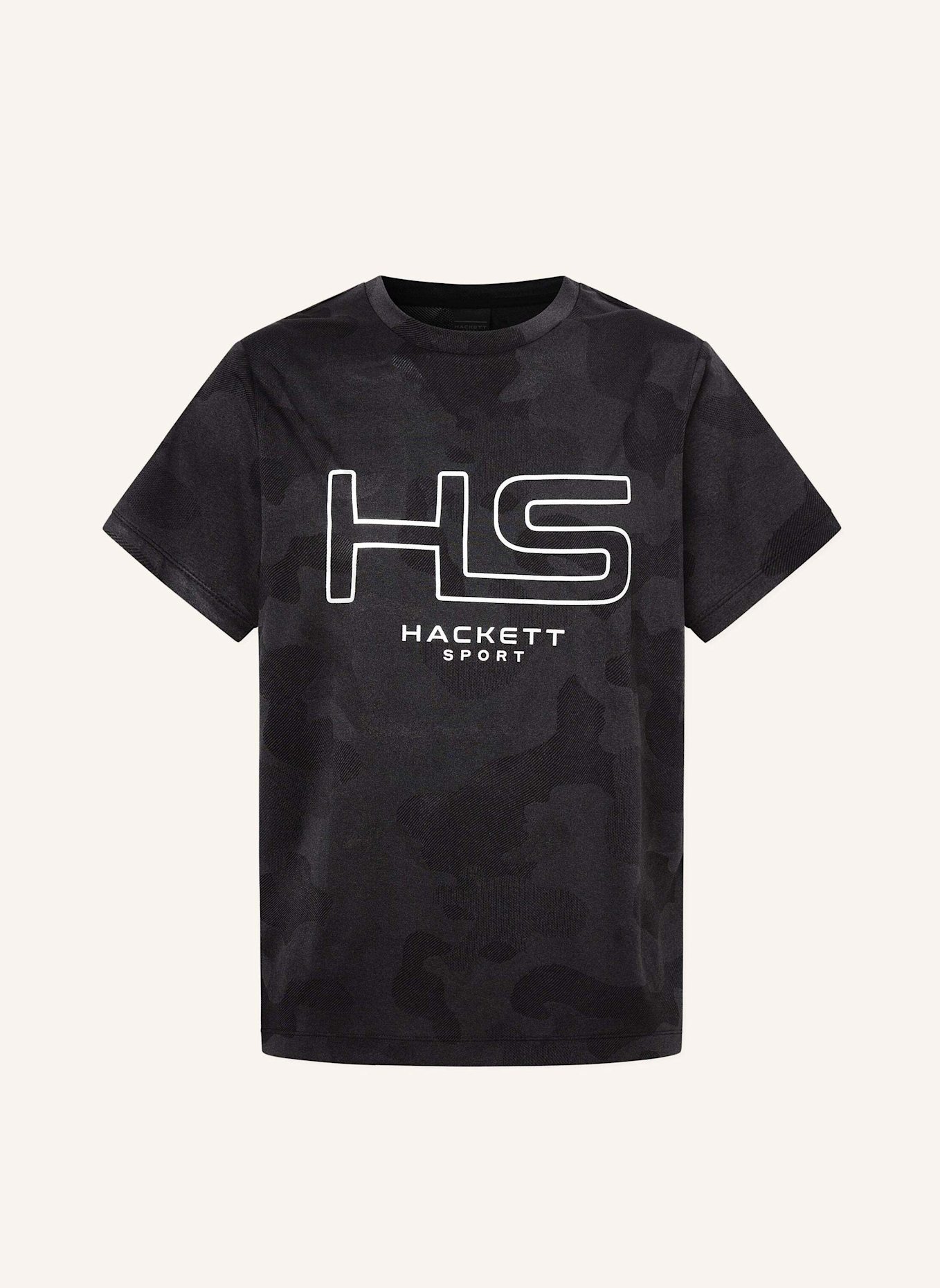 HACKETT LONDON T-Shirt HS CAMO PRINT TEE, Farbe: SCHWARZ (Bild 1)