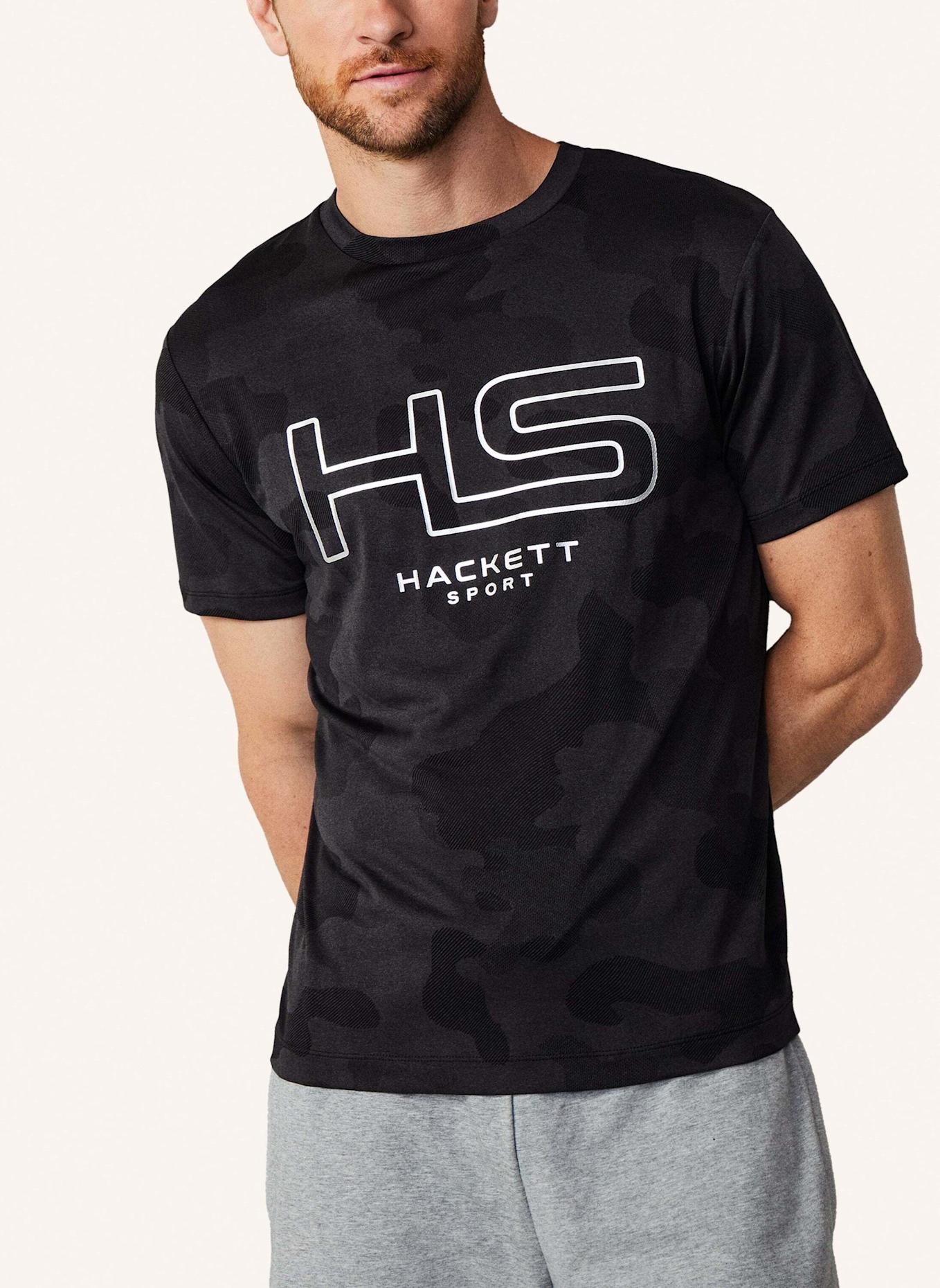 HACKETT LONDON T-Shirt HS CAMO PRINT TEE, Farbe: SCHWARZ (Bild 5)