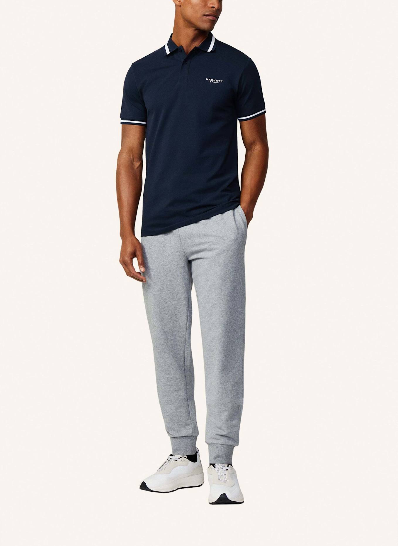 HACKETT LONDON Poloshirt HS TIPPED POLO, Farbe: DUNKELBLAU (Bild 3)