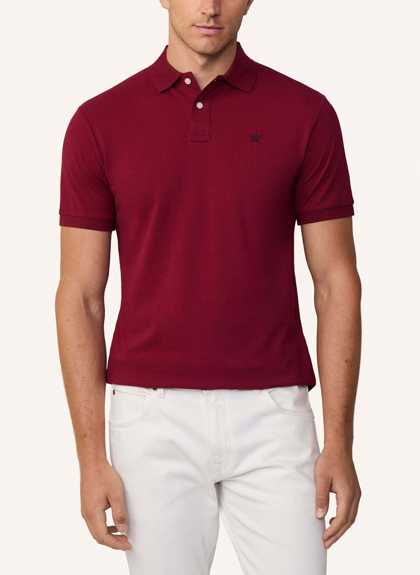 HACKETT LONDON Piqué-Poloshirt Slim Fit, Farbe: ROT (Bild 6)