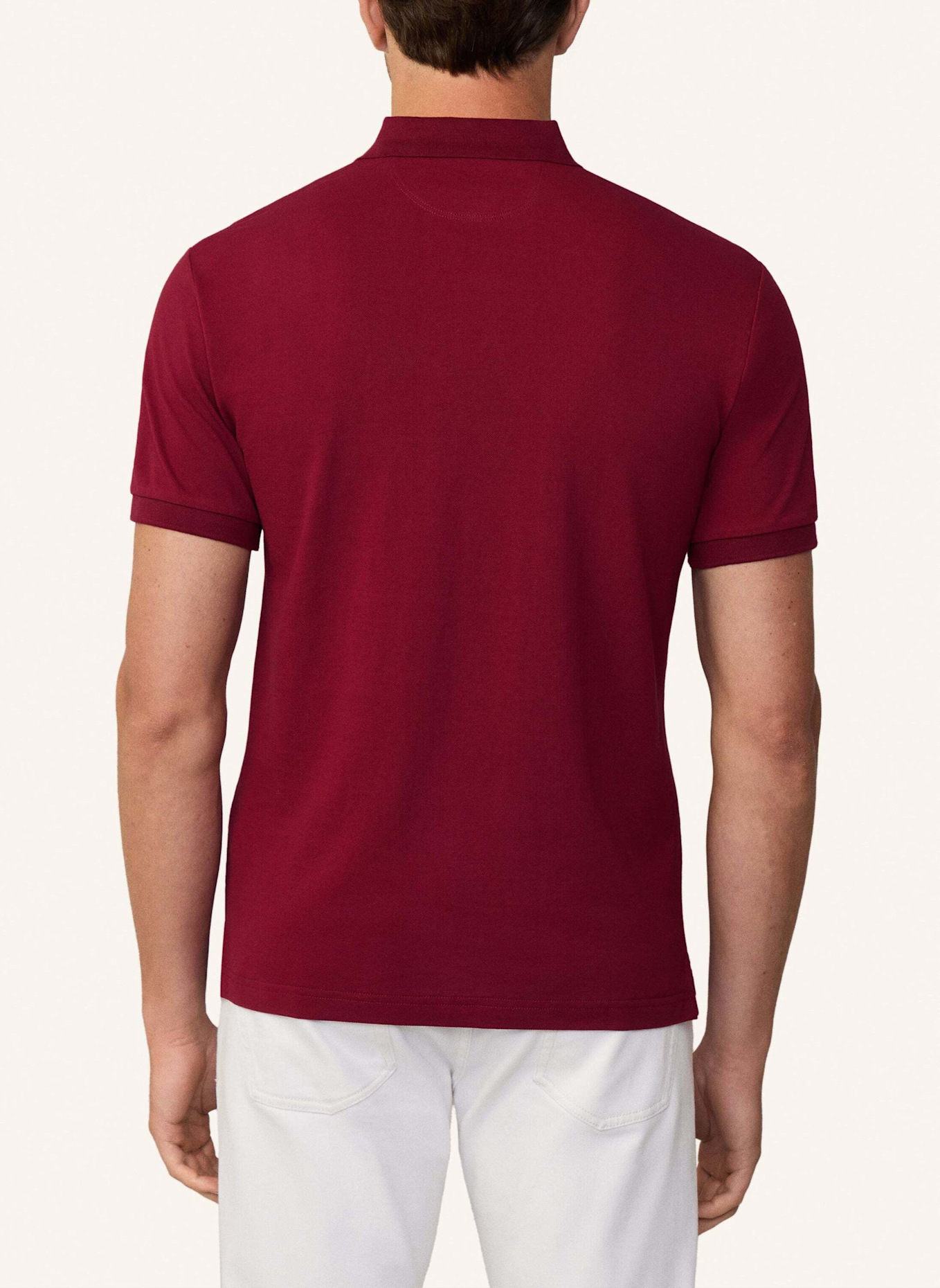 HACKETT LONDON Piqué-Poloshirt Slim Fit, Farbe: ROT (Bild 2)