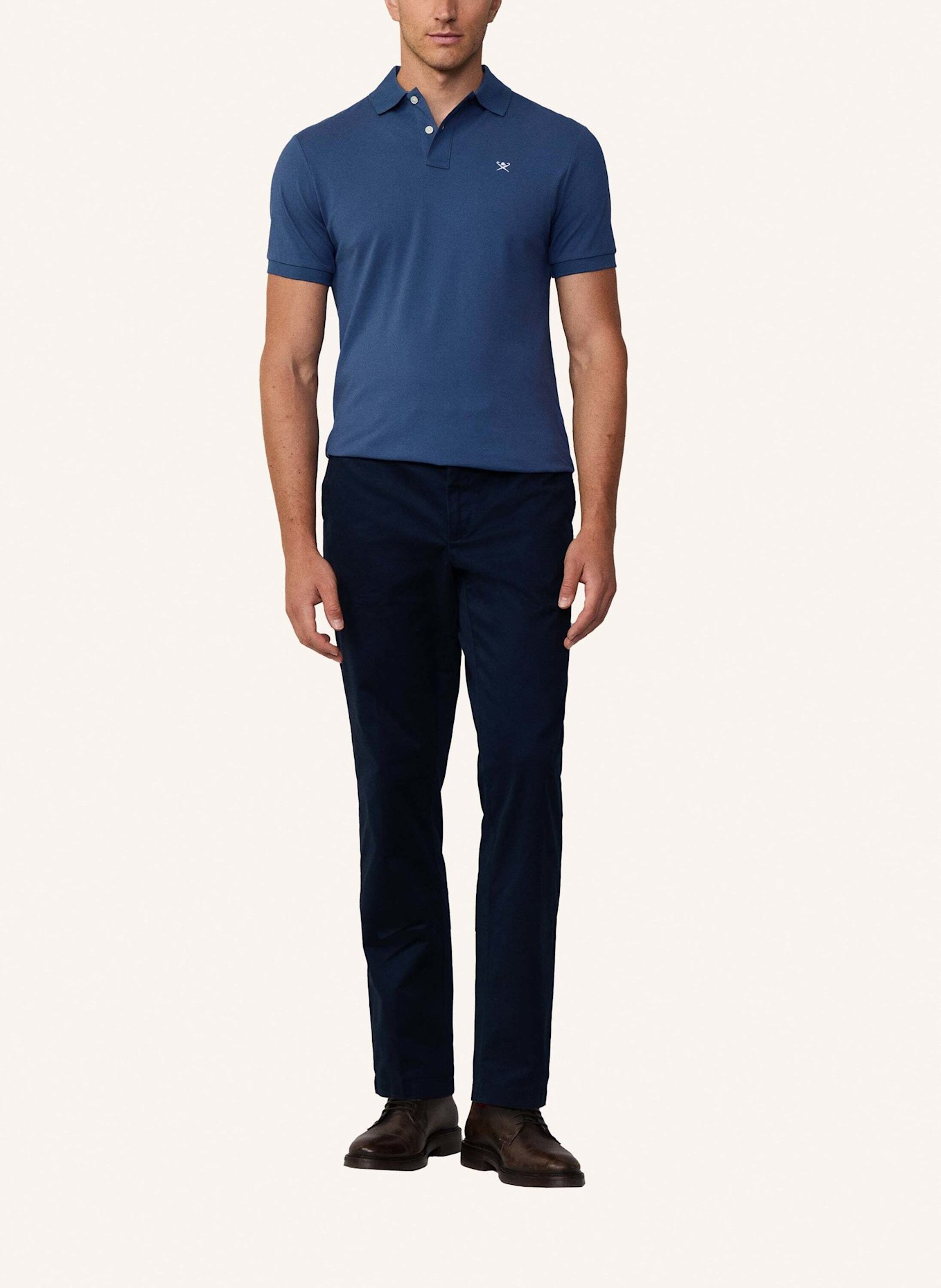 HACKETT LONDON Piqué-Poloshirt Slim Fit, Farbe: BLAU (Bild 3)