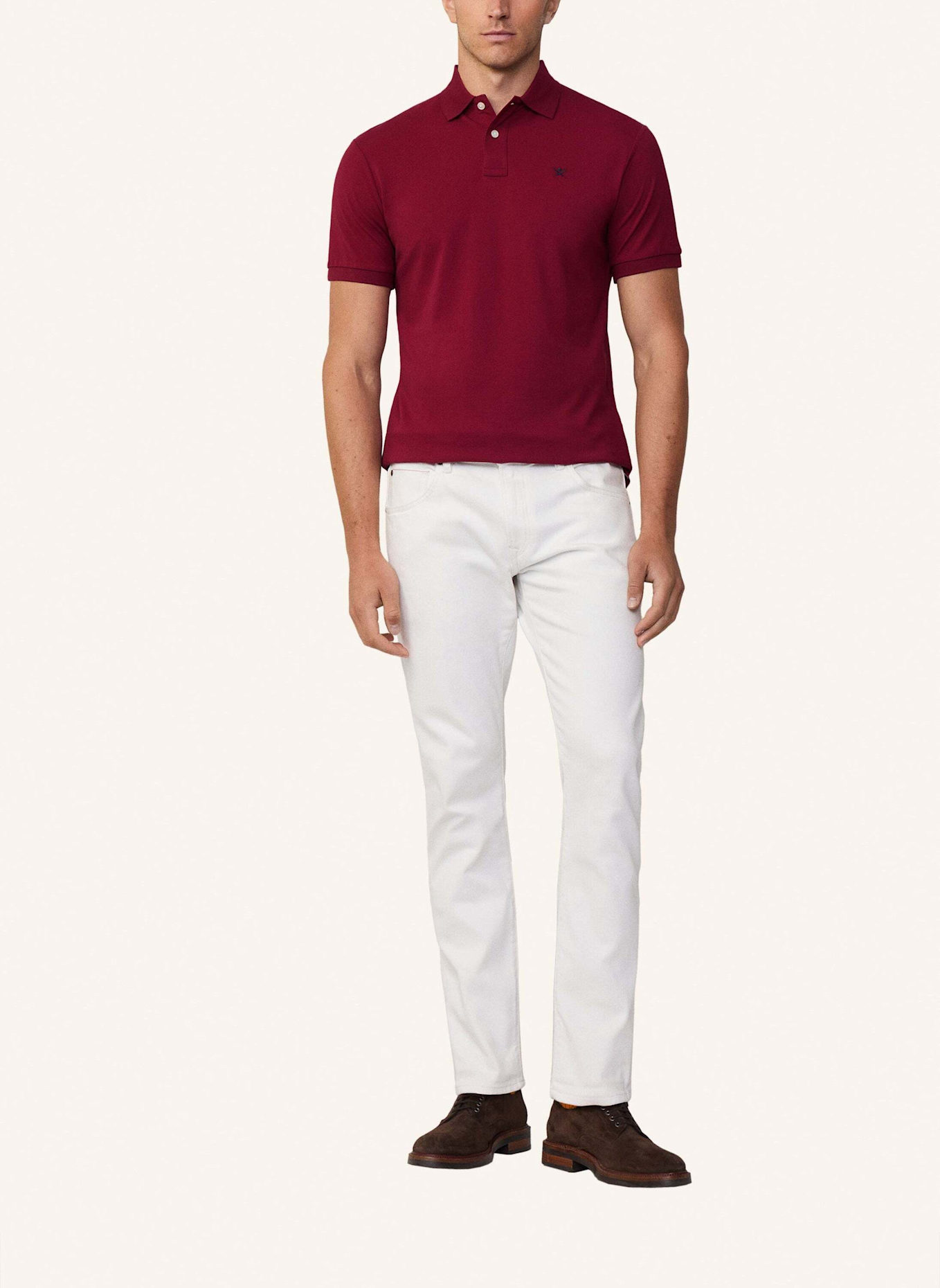 HACKETT LONDON Piqué-Poloshirt Slim Fit, Farbe: ROT (Bild 3)