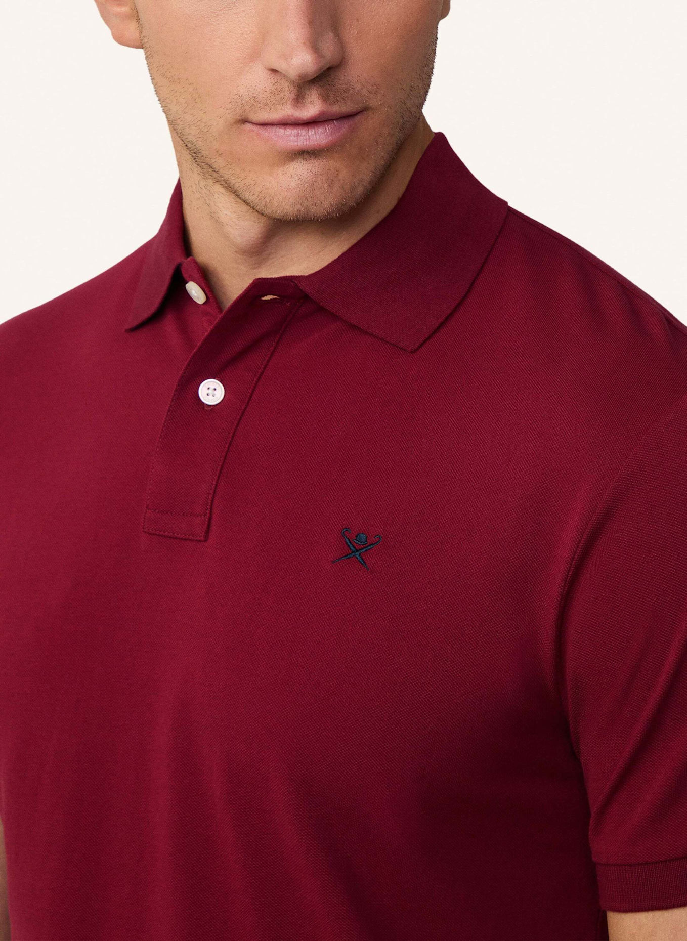 HACKETT LONDON Piqué-Poloshirt Slim Fit, Farbe: ROT (Bild 4)