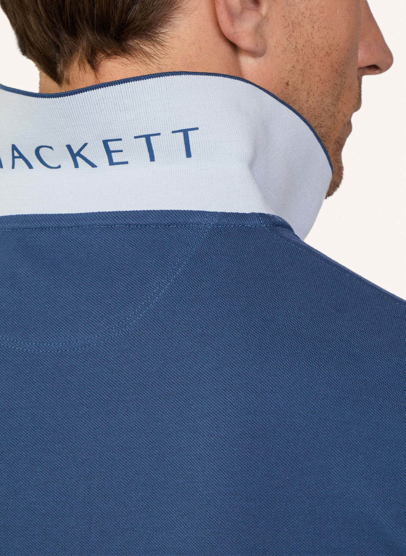 HACKETT LONDON Piqué-Poloshirt Slim Fit, Farbe: BLAU (Bild 5)