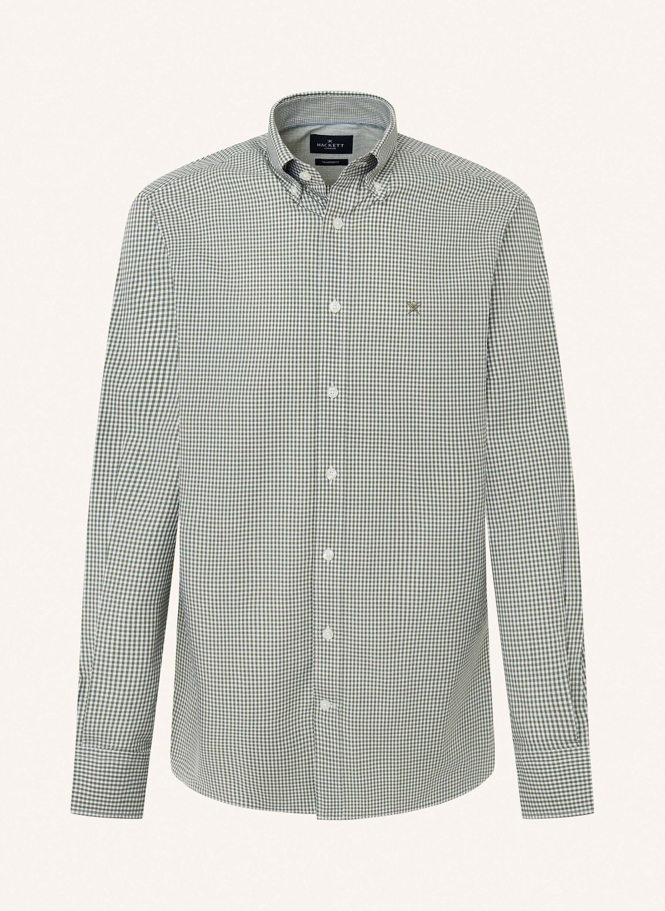 HACKETT LONDON Freizeithemd ESSENTIAL GINGHAM, Farbe: GRÜN (Bild 1)