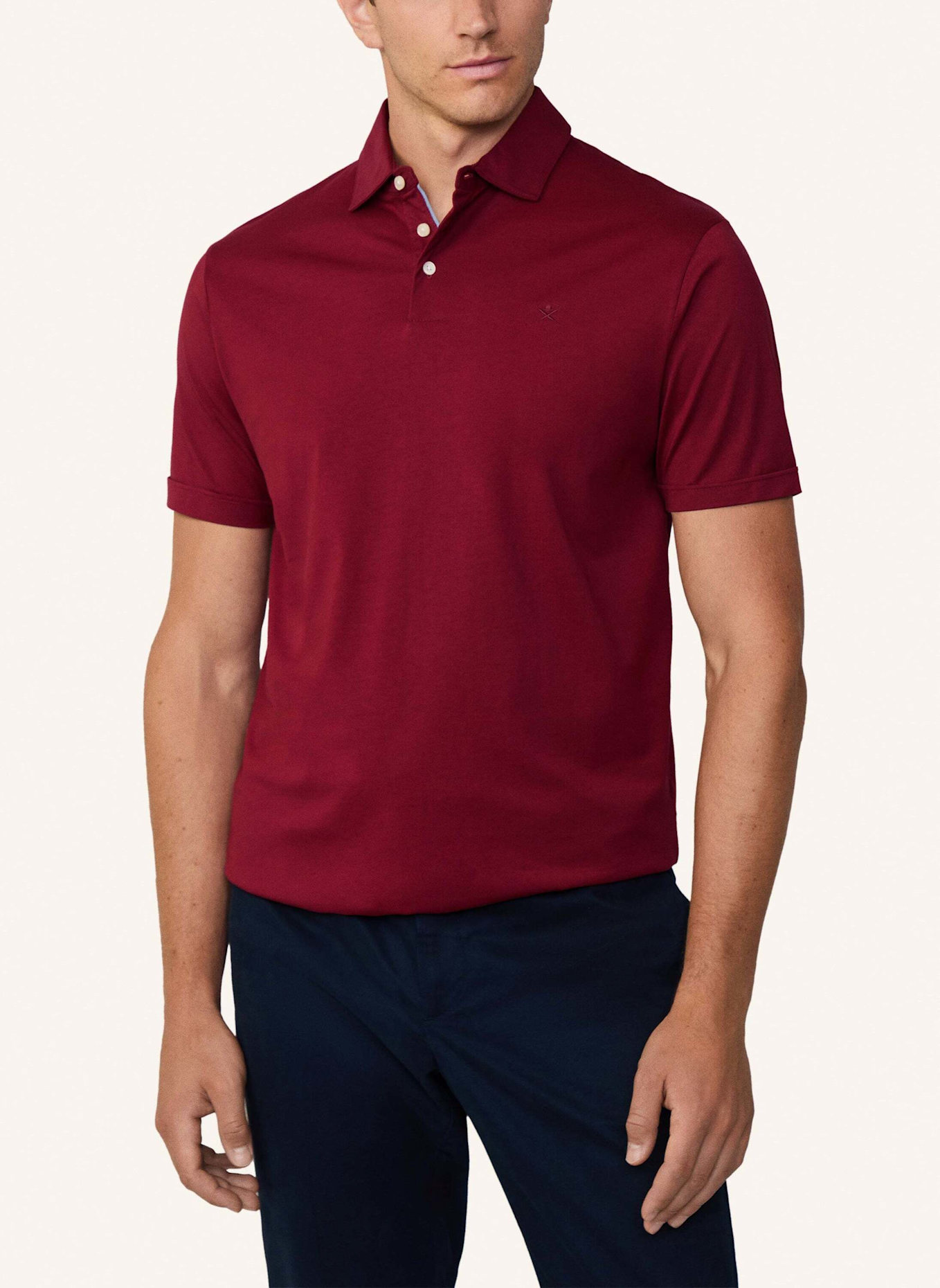 HACKETT LONDON Poloshirt PIMA COTTON POLO, Farbe: ROT (Bild 5)