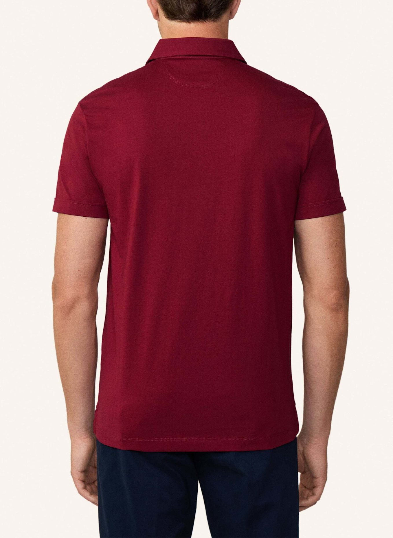 HACKETT LONDON Poloshirt PIMA COTTON POLO, Farbe: ROT (Bild 2)