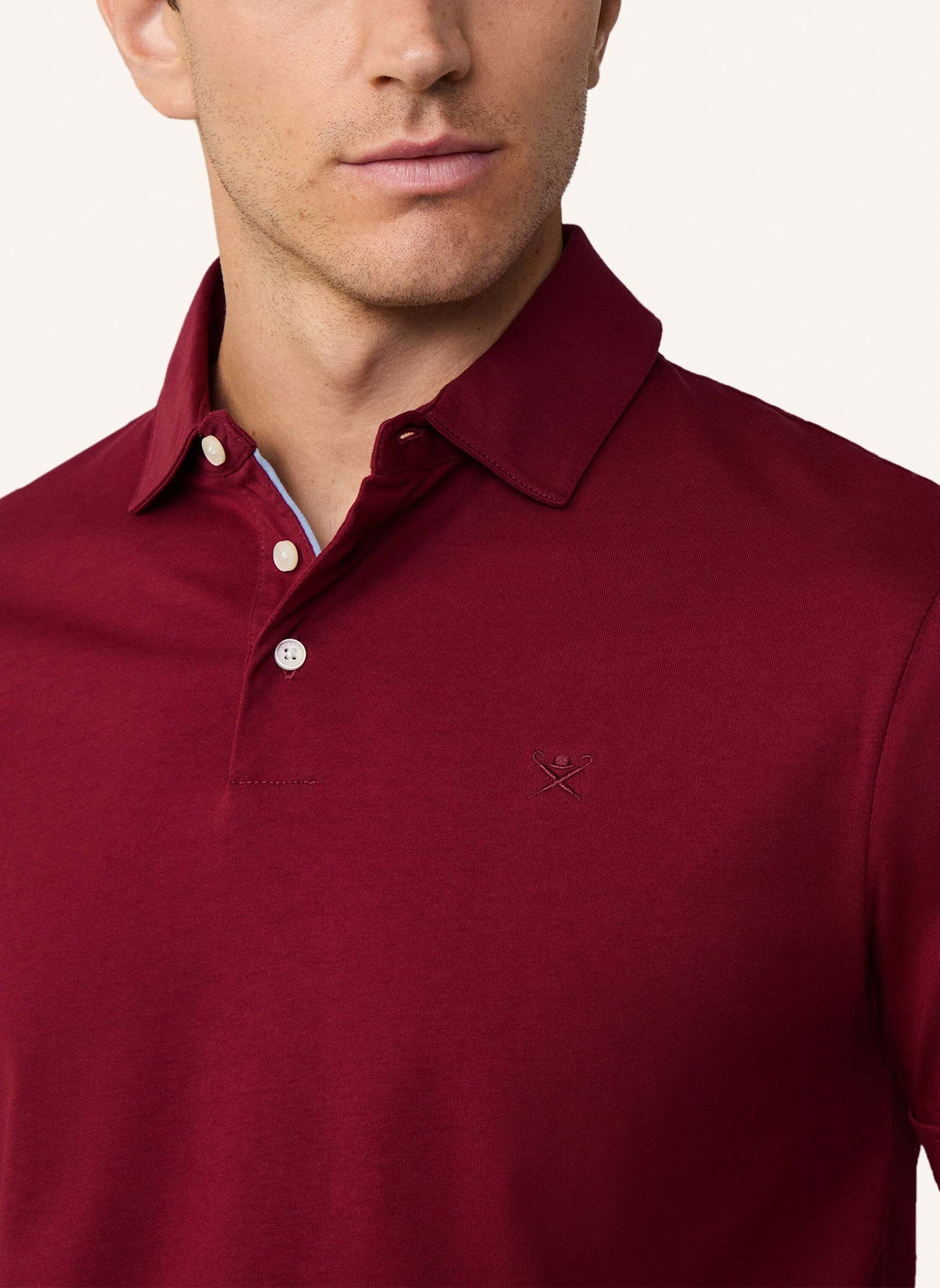 HACKETT LONDON Poloshirt PIMA COTTON POLO, Farbe: ROT (Bild 4)