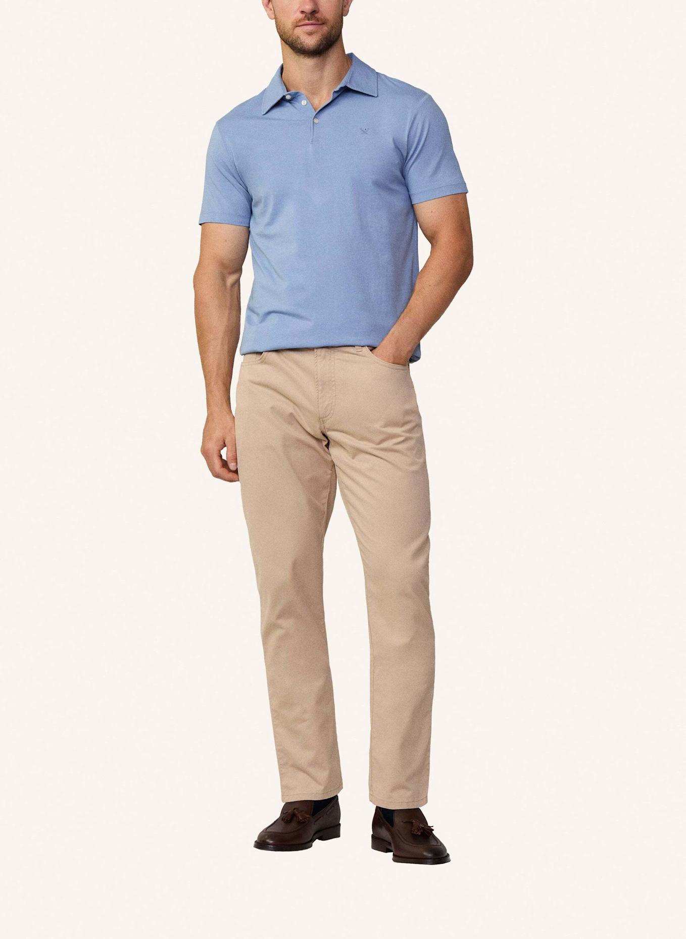 HACKETT LONDON Poloshirt WASHED JERSEY SS, Farbe: BLAU (Bild 3)