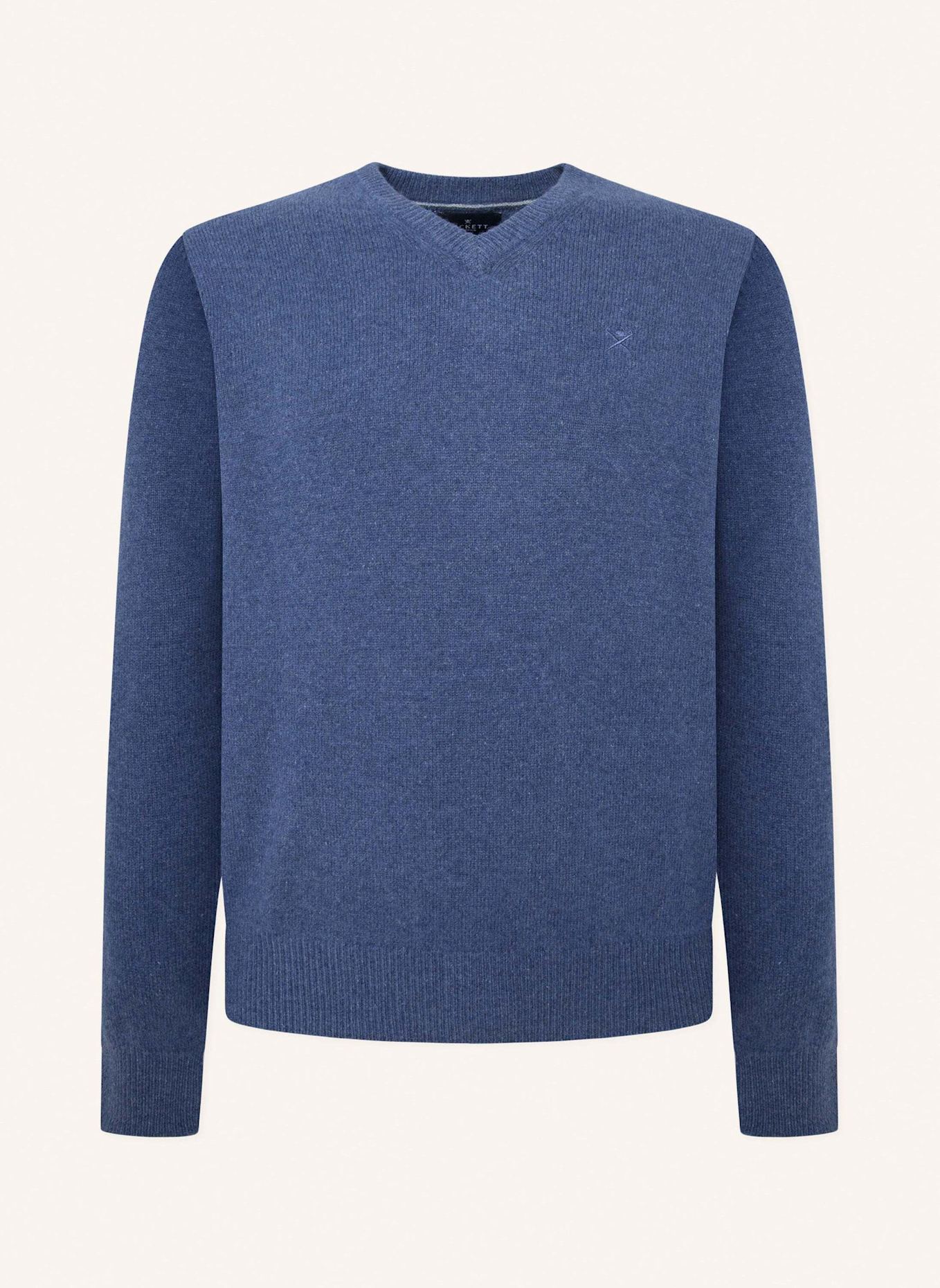 HACKETT LONDON Pullover LAMBSWOOL V NECK, Farbe: BLAU (Bild 1)